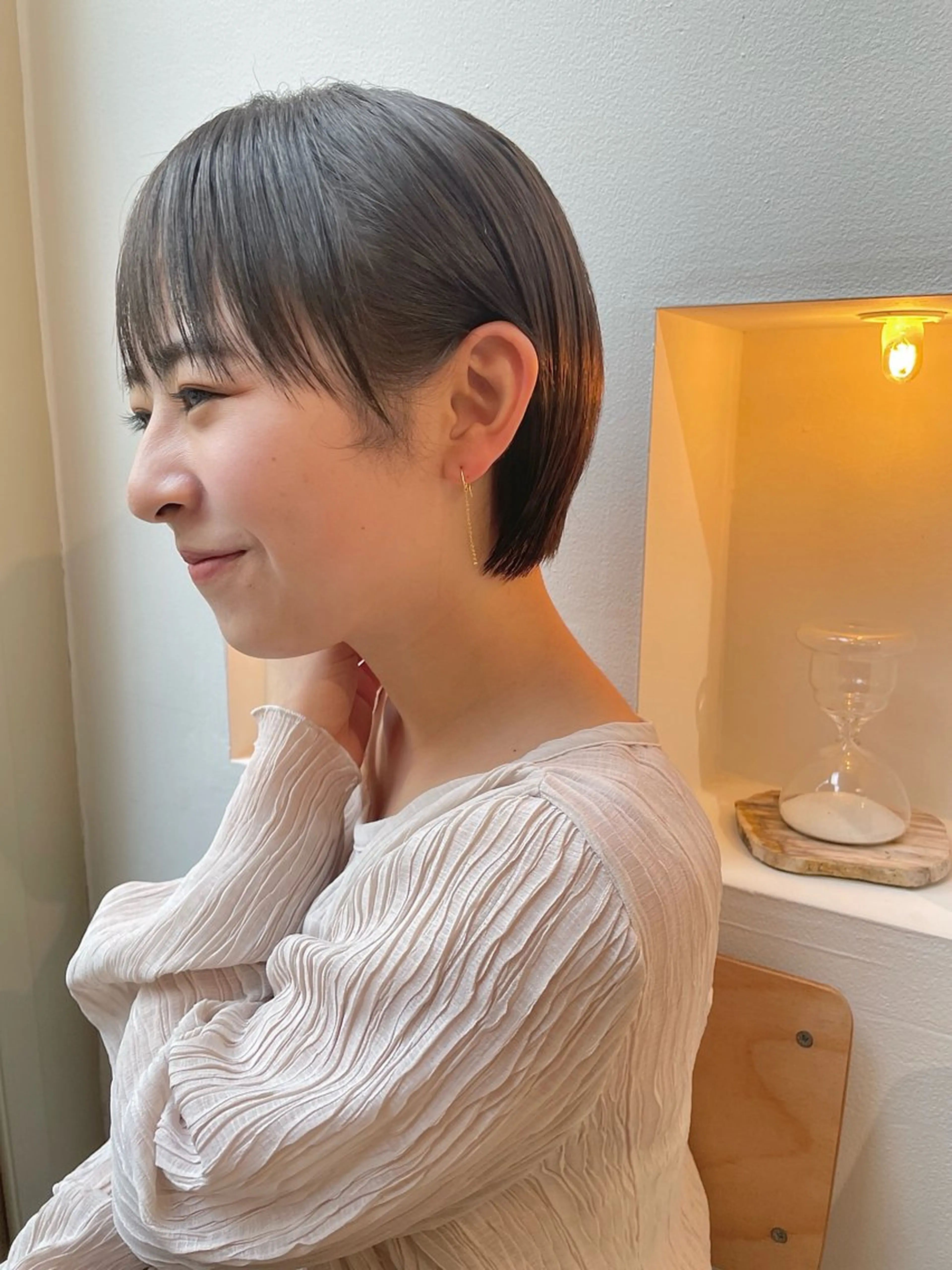ショート カット 🪽艶感× hair ｜kazaneのヘアスタイル