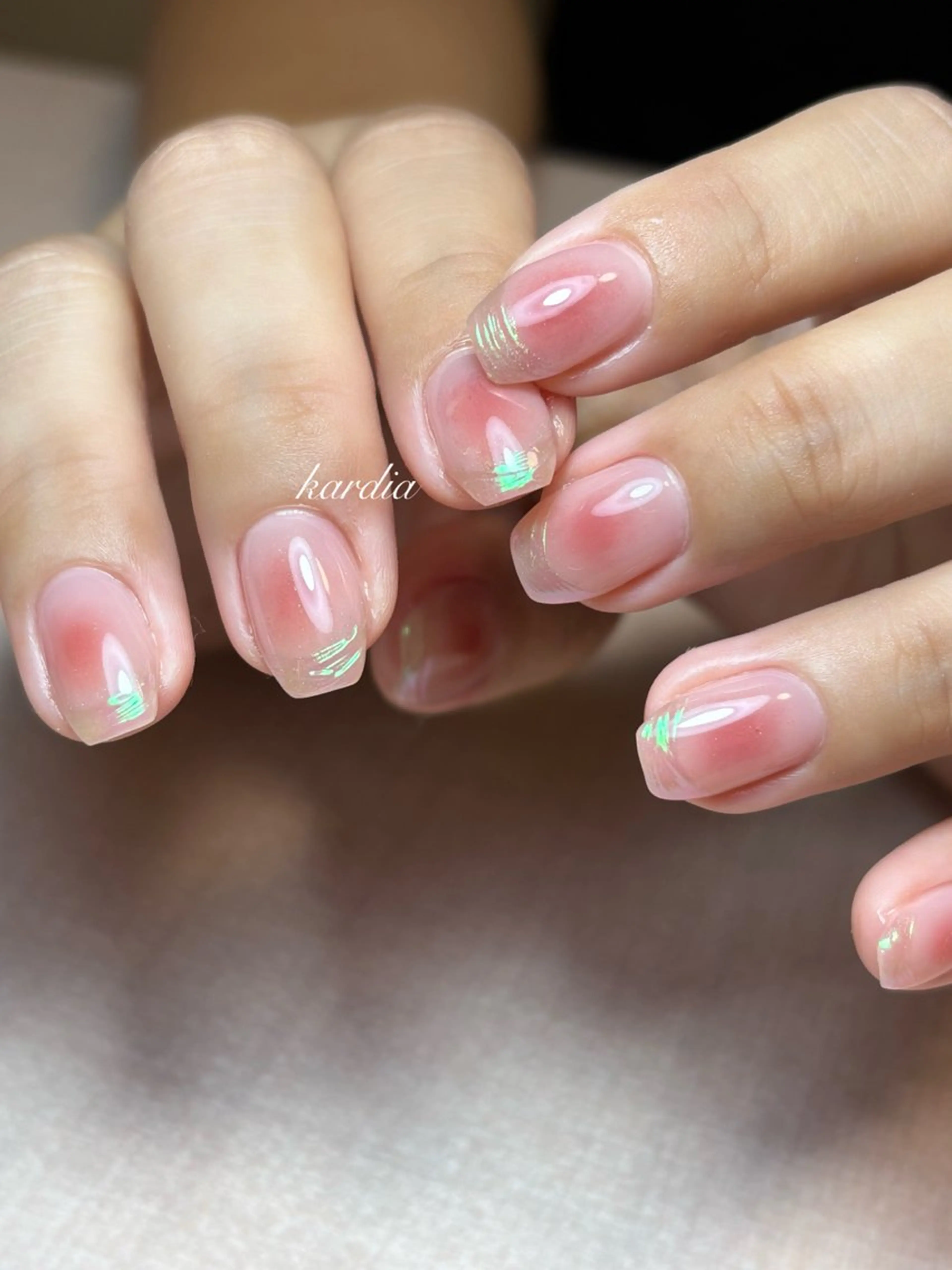 ネイル ハンドネイル καρδιά -ｶﾙﾃﾞｨｱ-のネイルデザイン