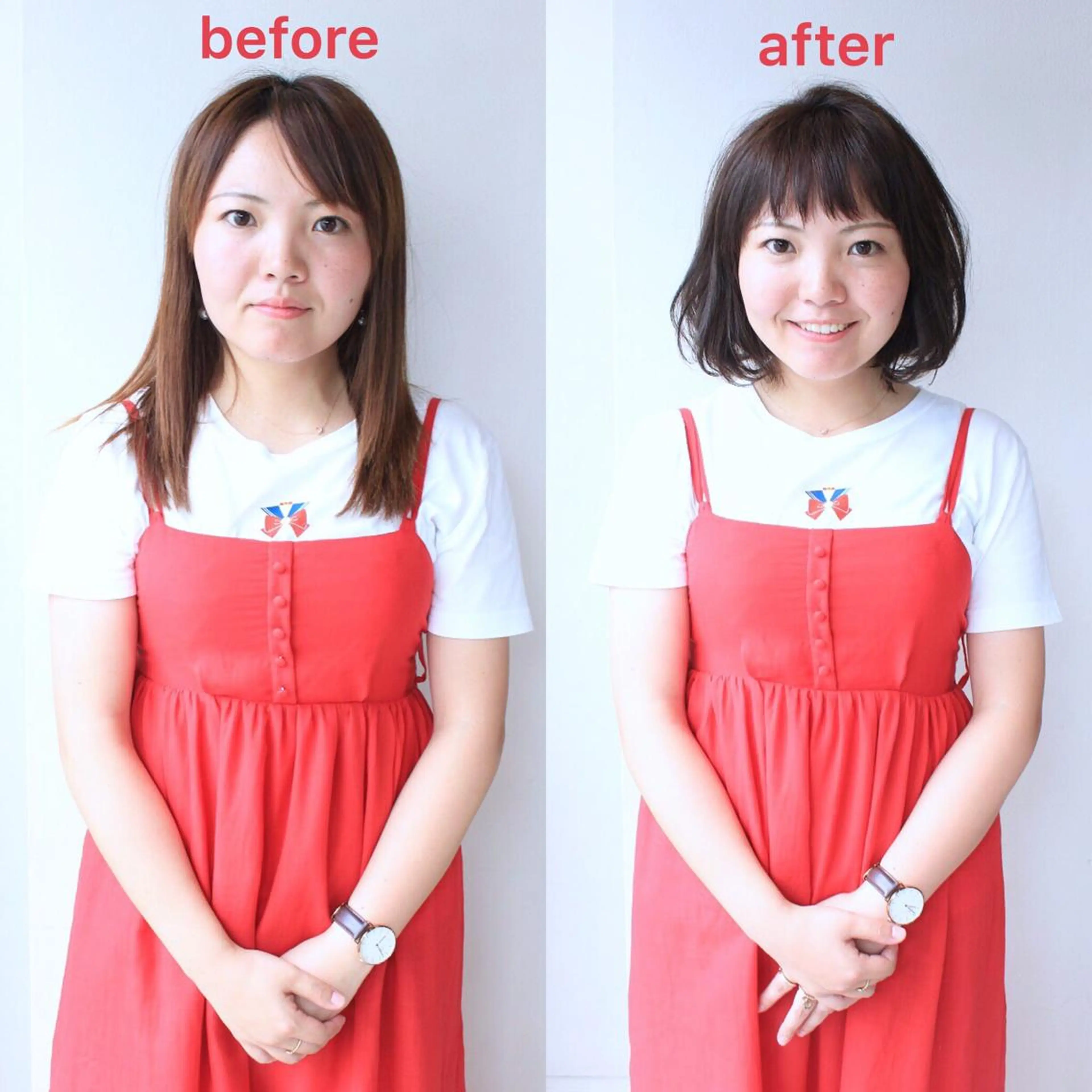 ミディアム 河野 薫のヘアスタイル