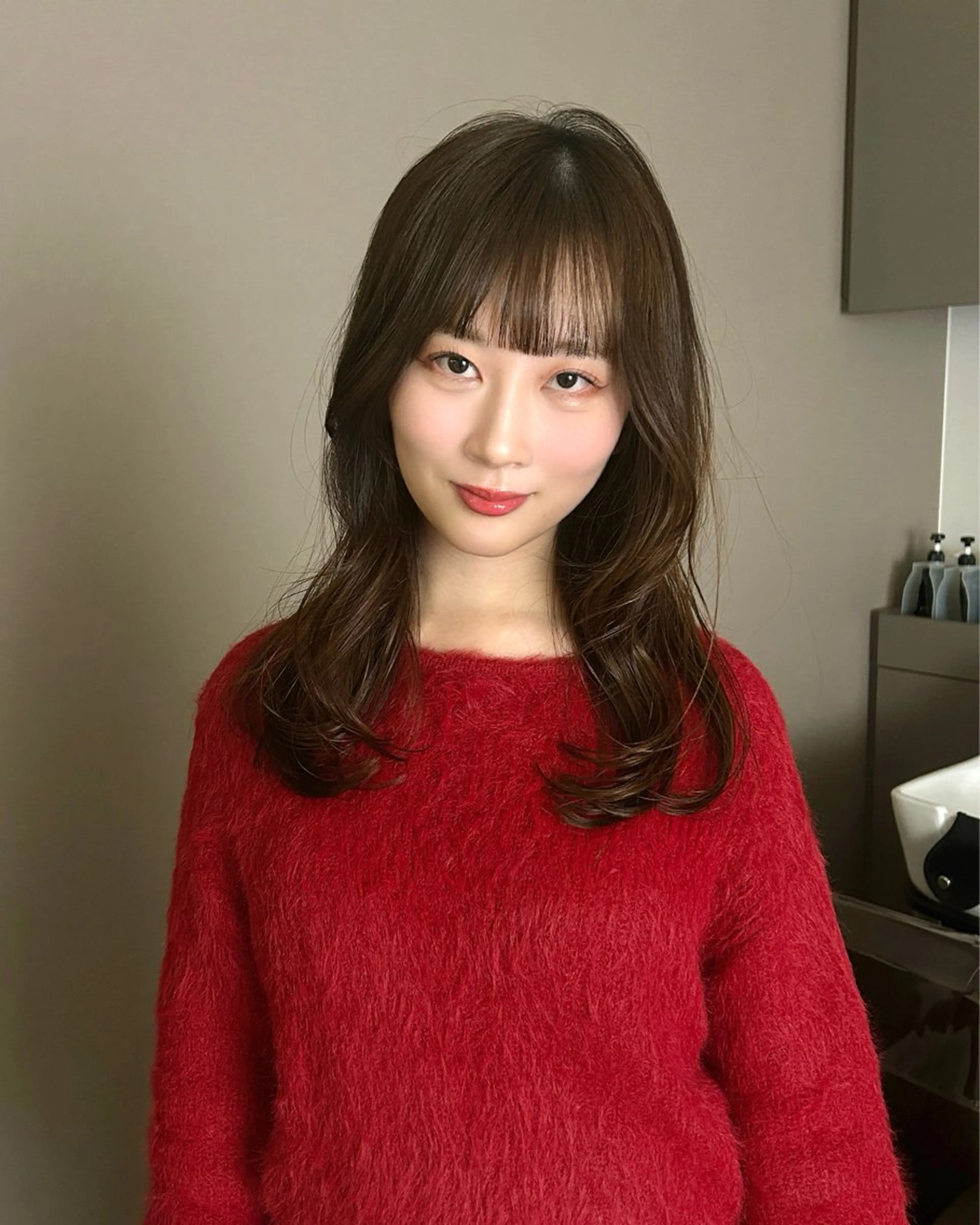 ロング レイヤーカット カット ヘアカラー OPS  hair 西新店所属・藤本 航大のヘアスタイル