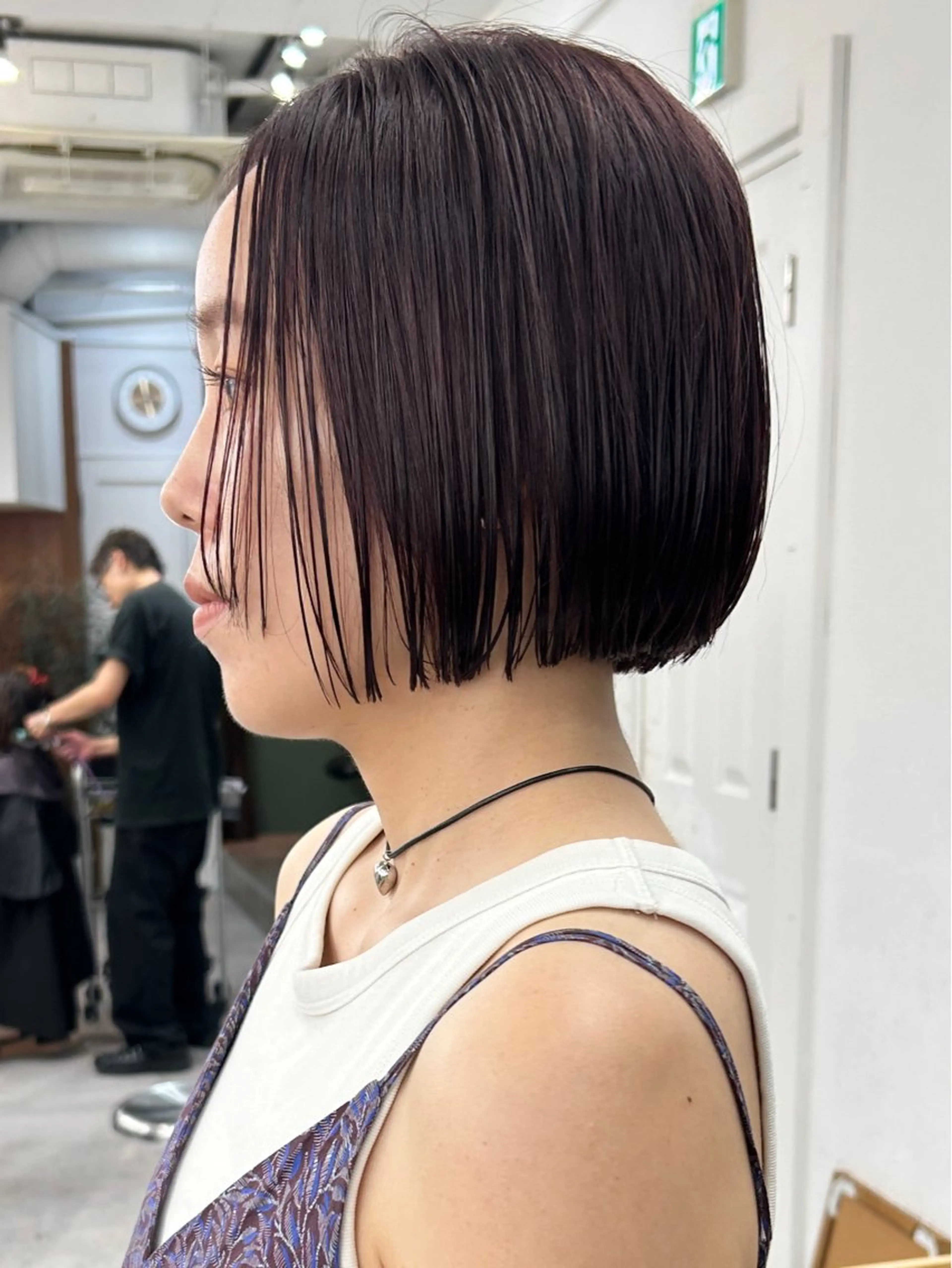 ミディアム カラー レイヤーボブ/ 艶カラー/サナ🌼のヘアスタイル