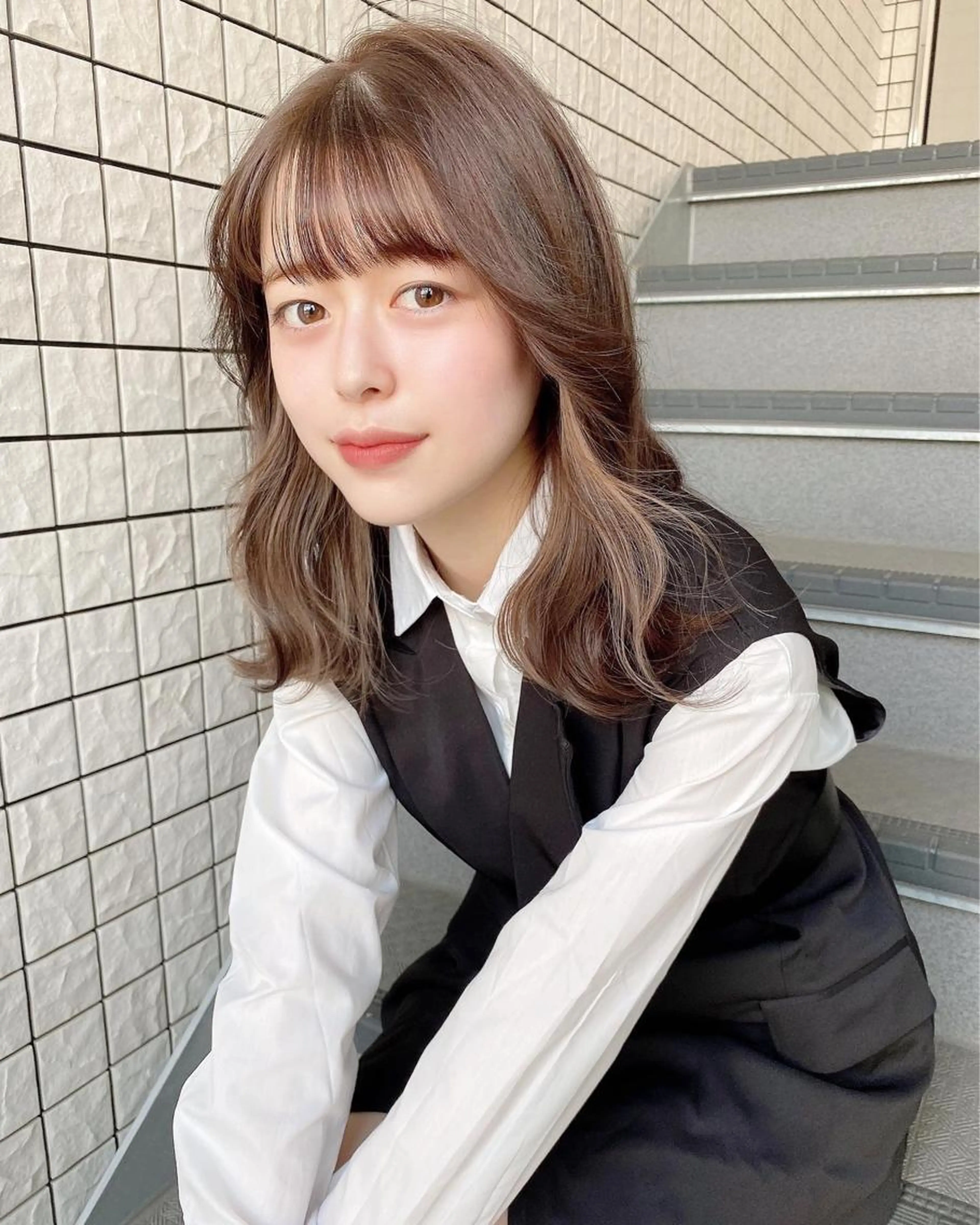 【🌸土、日、祝日限定🌸】小顔補正カット&アディクシーカラー&オッジィオットトリートメントの写真