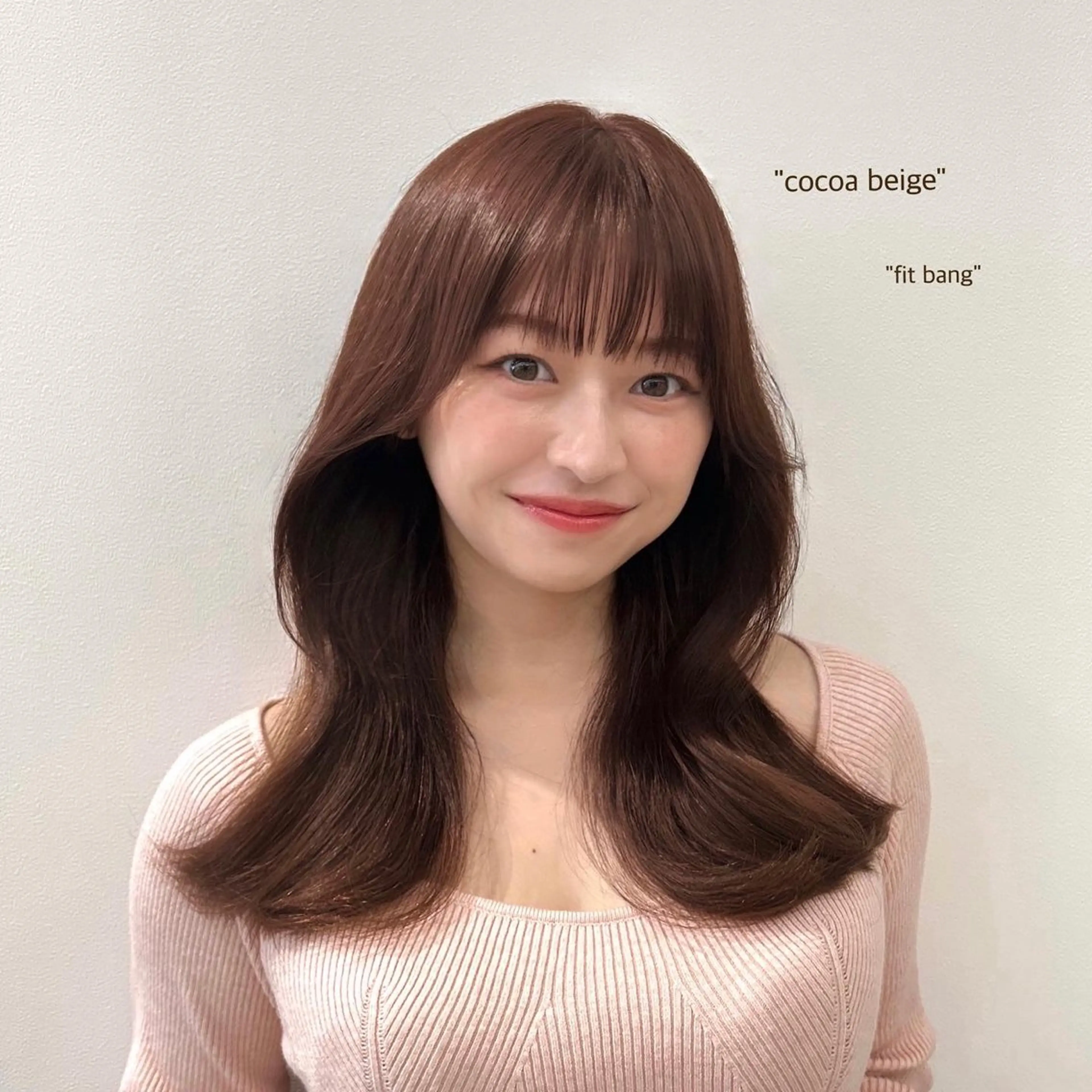 セミロング カラー ベージュカラー ココアベージュ ミディアムヘア Chifumiのヘアスタイル