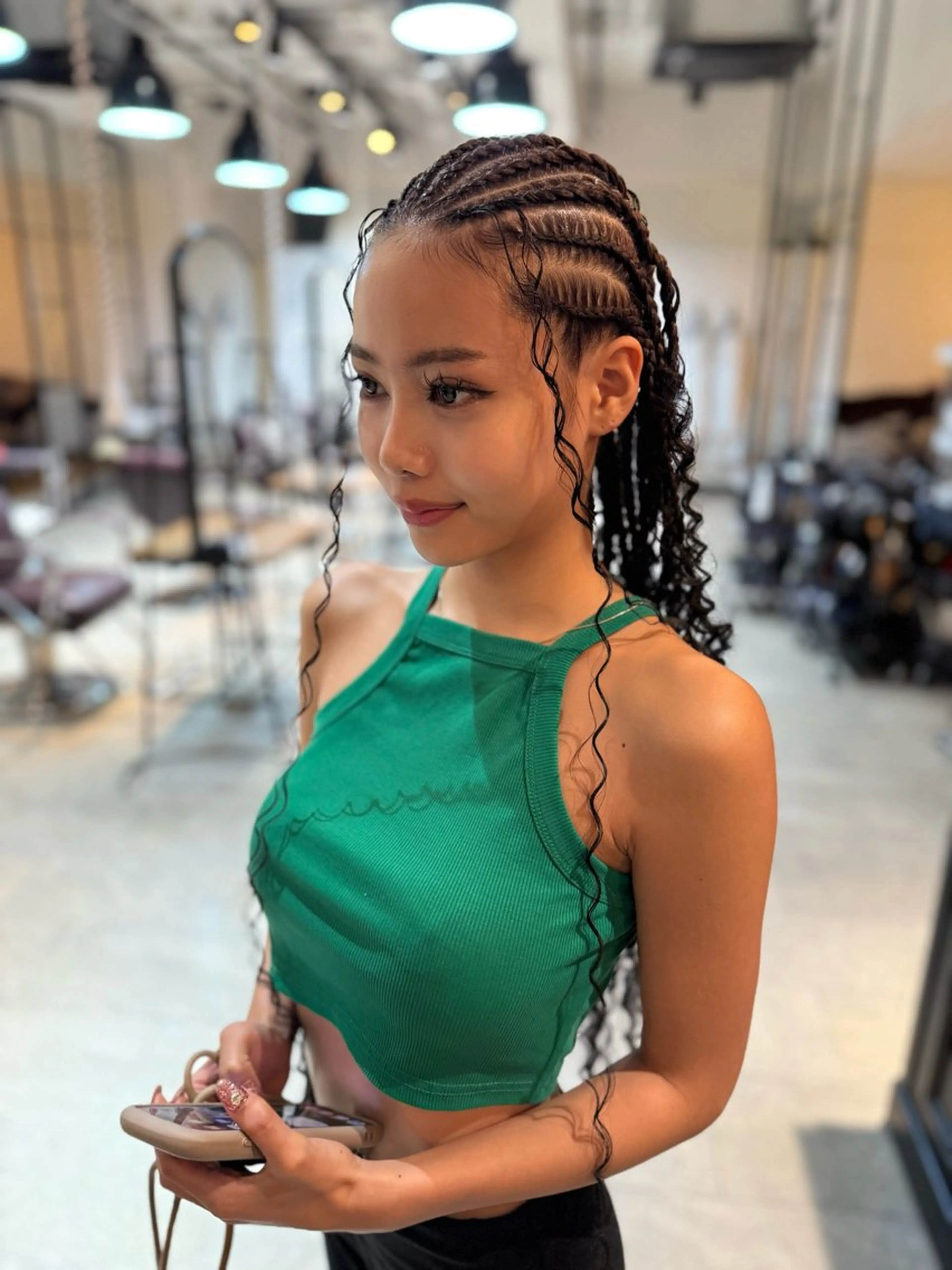 ロング ヘアアレンジ エクステ エクステ ヘアセット BRAIDS💎愛子 大人ハイライト💎のヘアスタイル