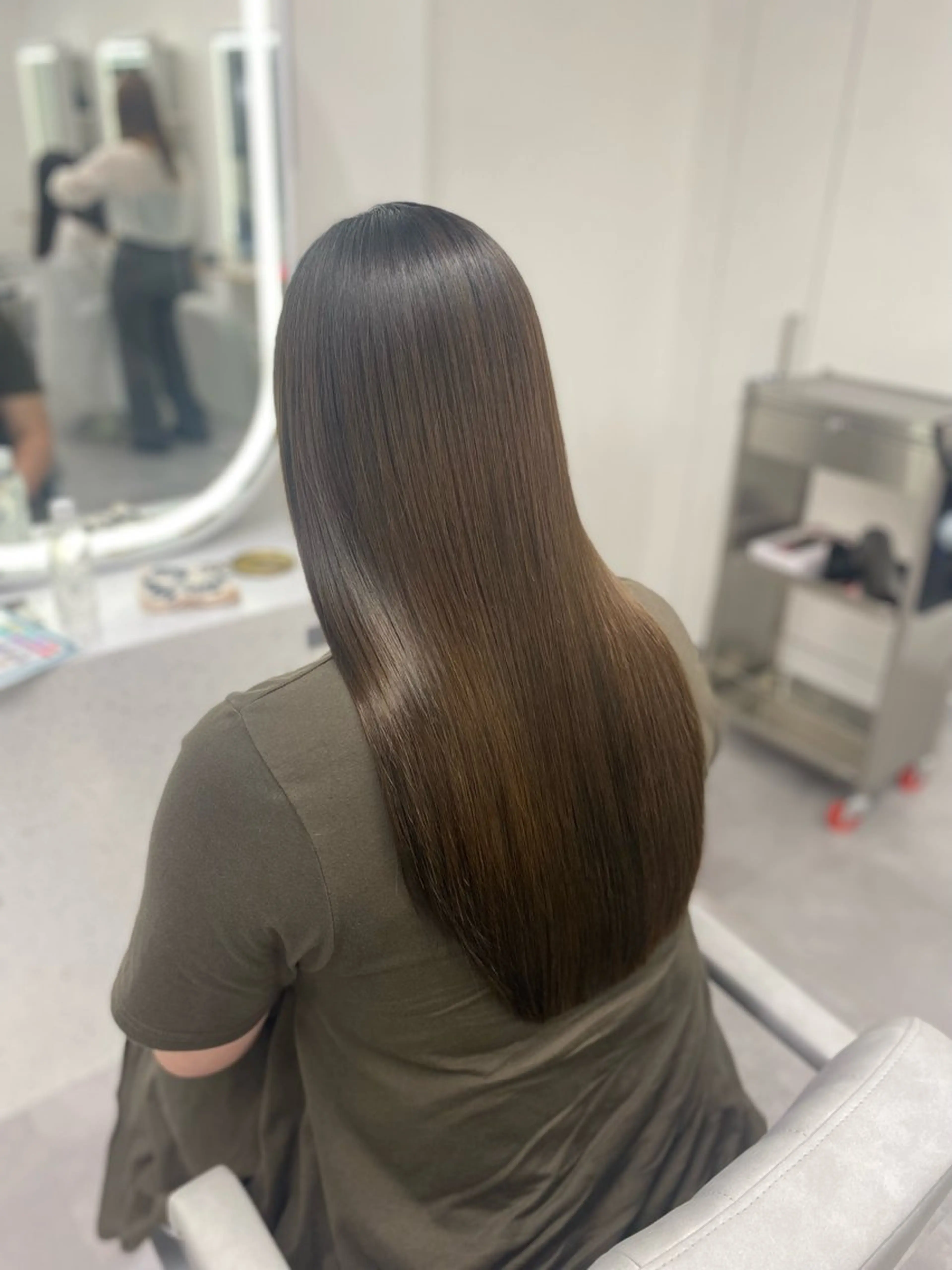 「本物のダメージレス✨️」高濃度水素ケア弱酸性縮毛矯正🩵の写真