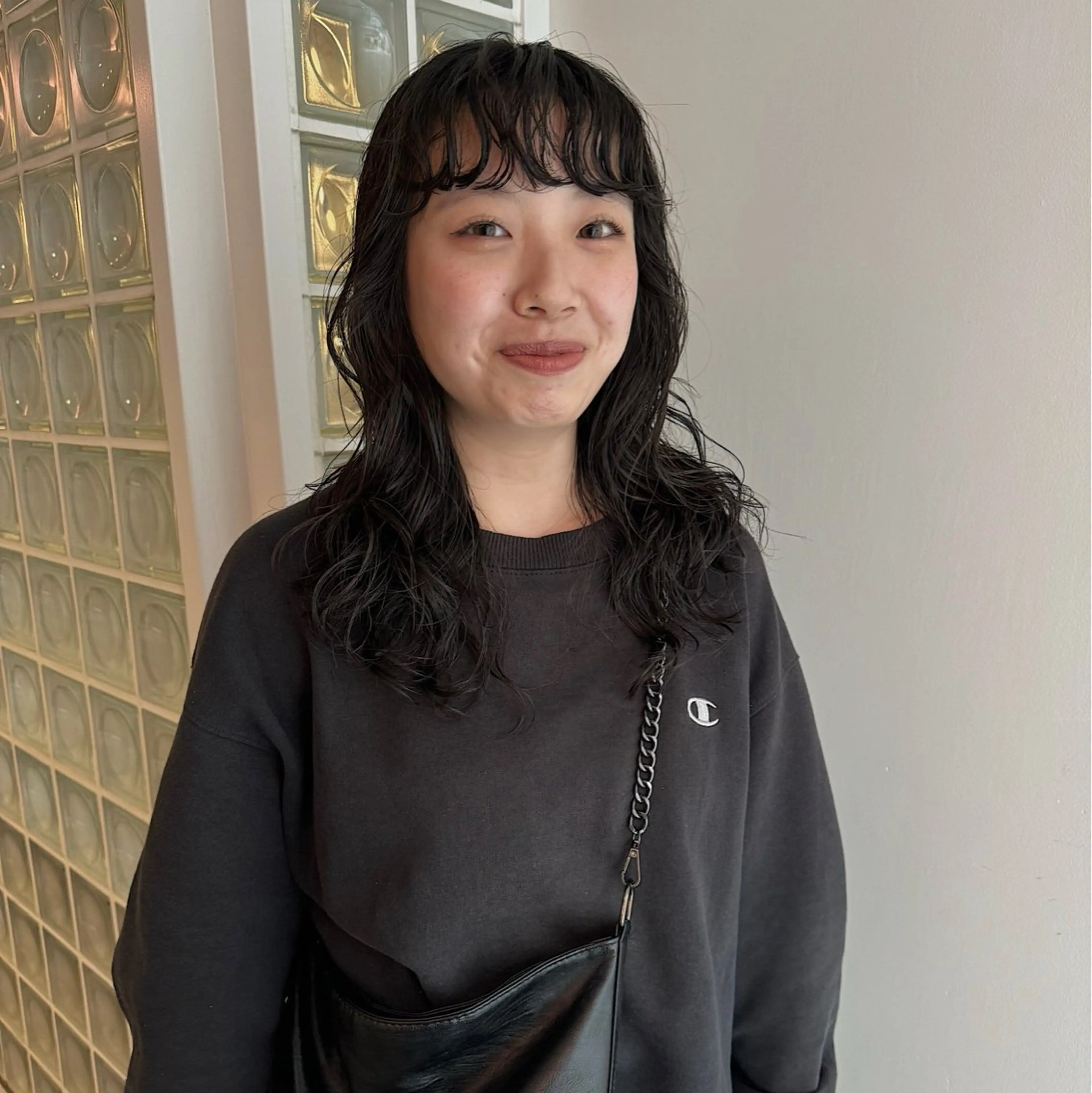 セミロング パーマ ヘアアレンジ セミロングパーマ カット パーマ 🌐サトウ リョウ🌐のヘアスタイル