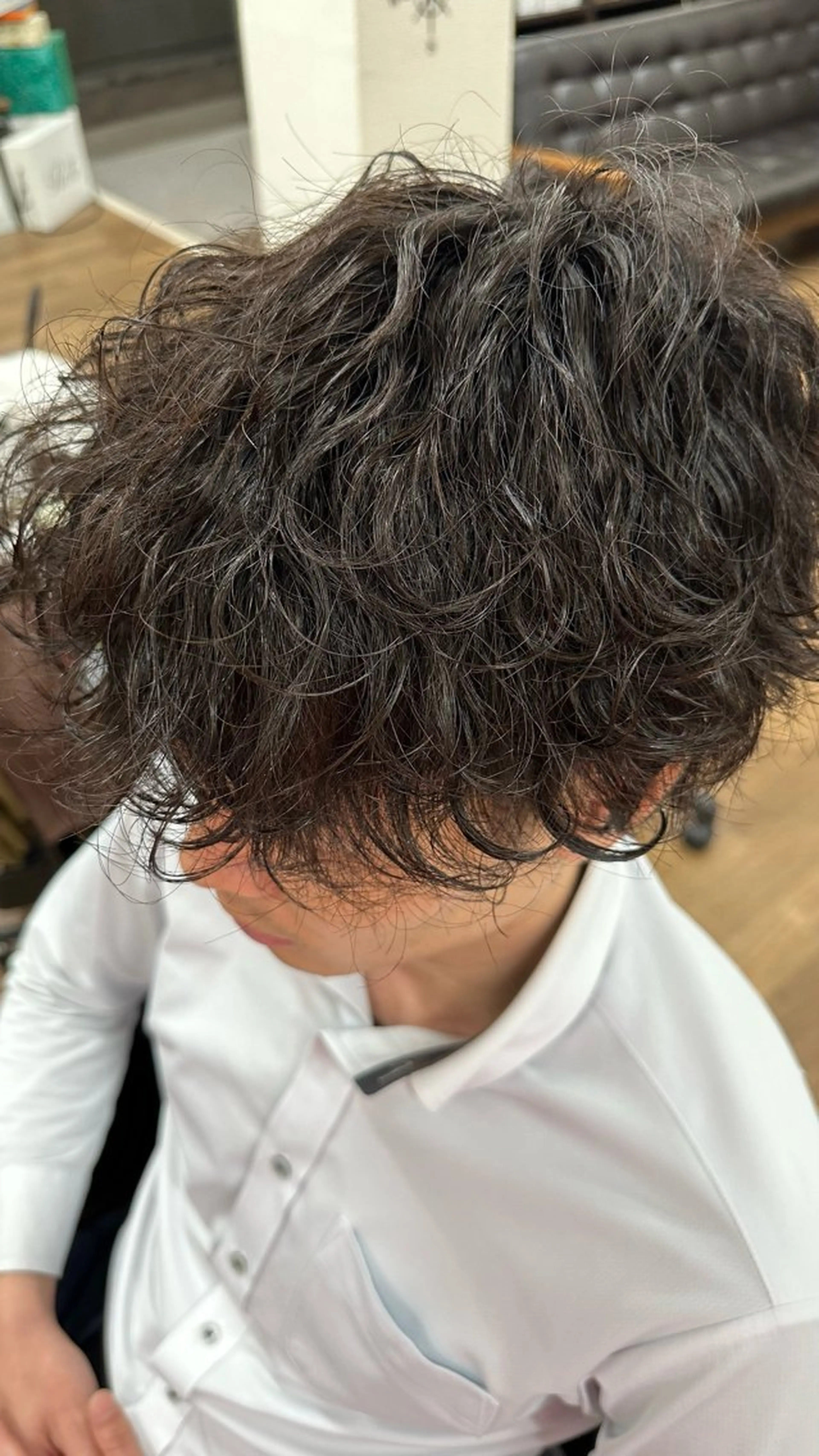 パーマ メンズ メンズパーマ 波巻きパーマ トリント蘇我所属・福島 ユウタのヘアスタイル