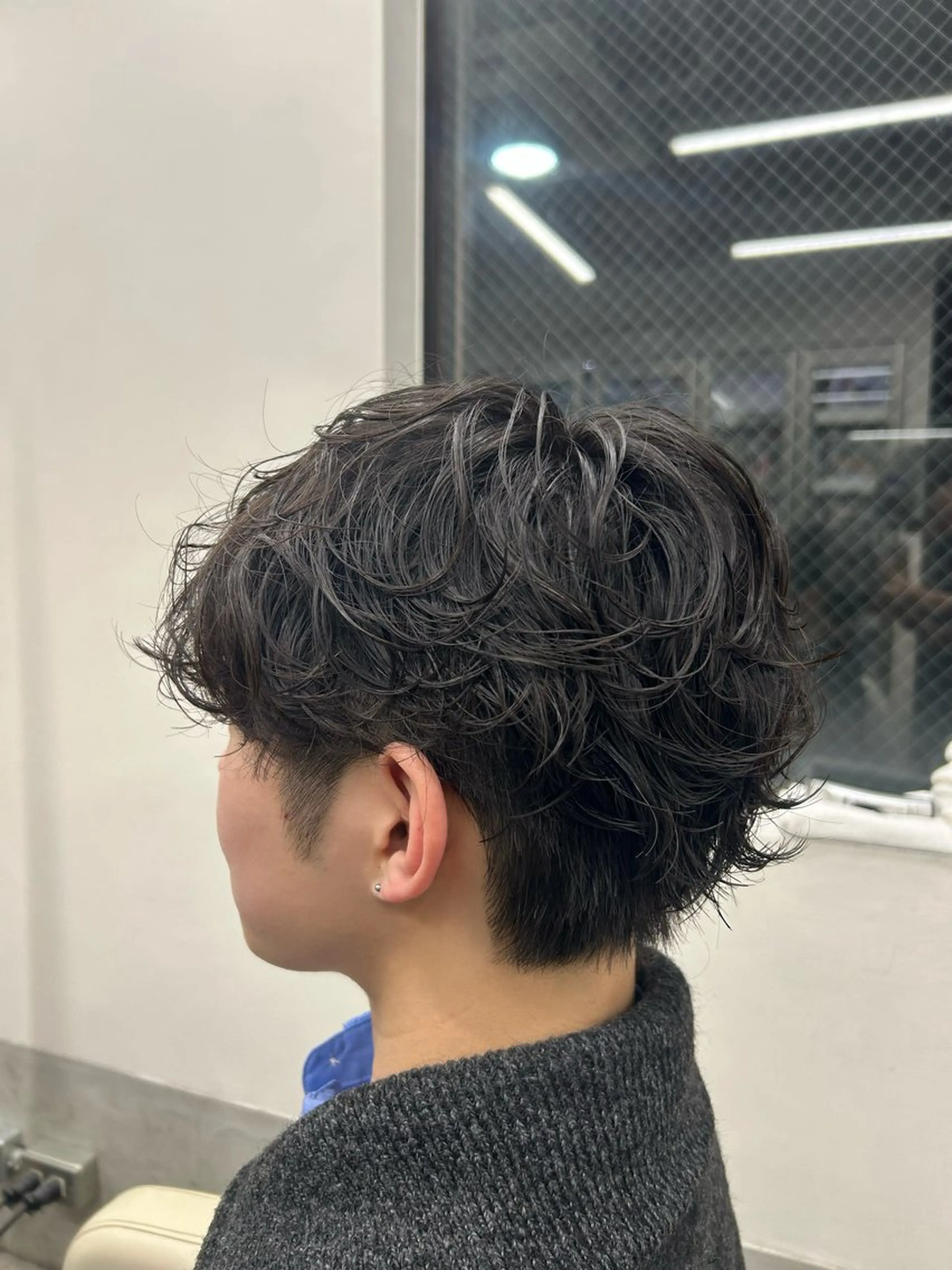 パーマ メンズ センターパート メンズパーマ ニュアンスパーマ パーマ ブリーチリタッチ募集 Kuon☀️ྀིのヘアスタイル