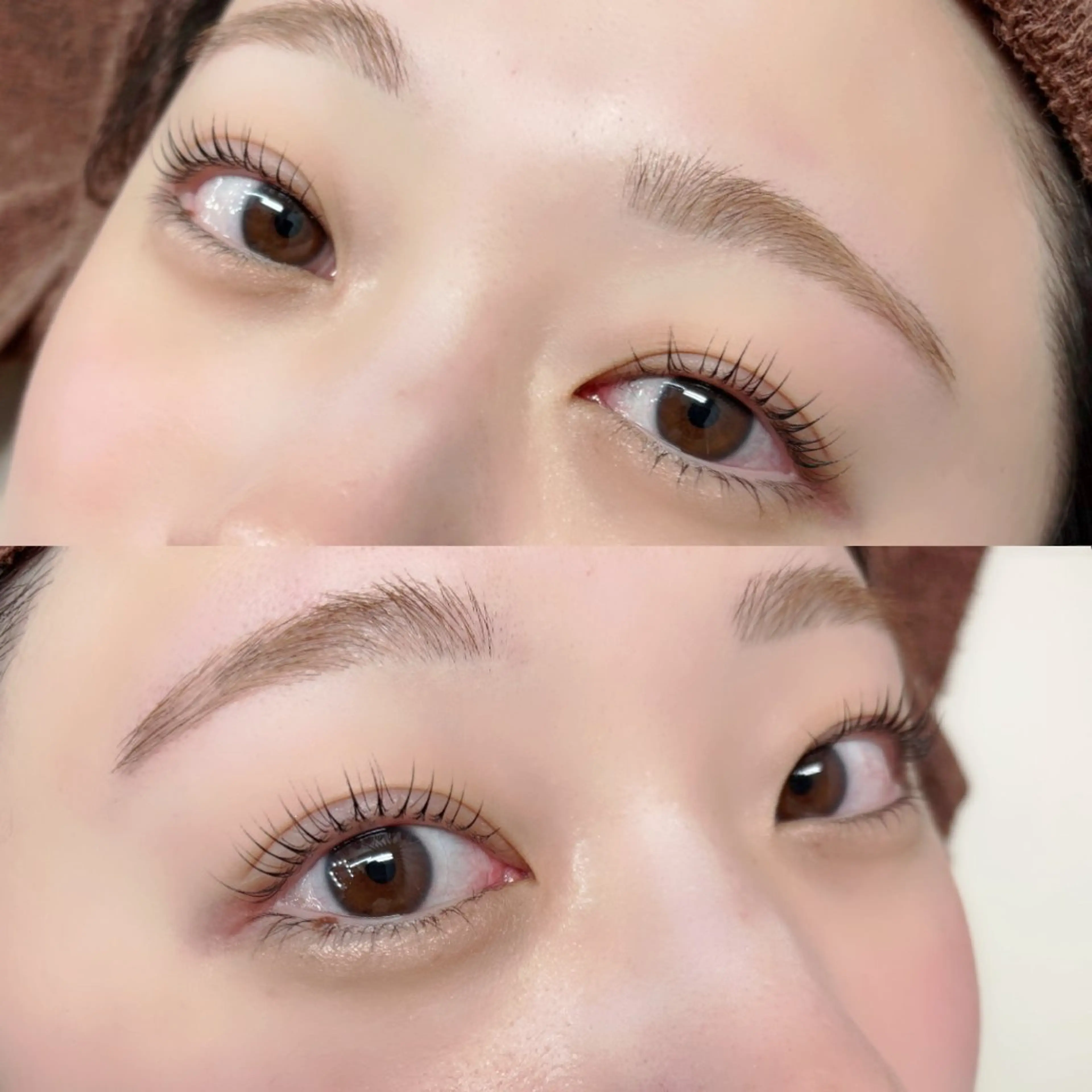 まつげパーマ+まゆげ毛流れ矯正&アイブロウWax¥9900→の写真