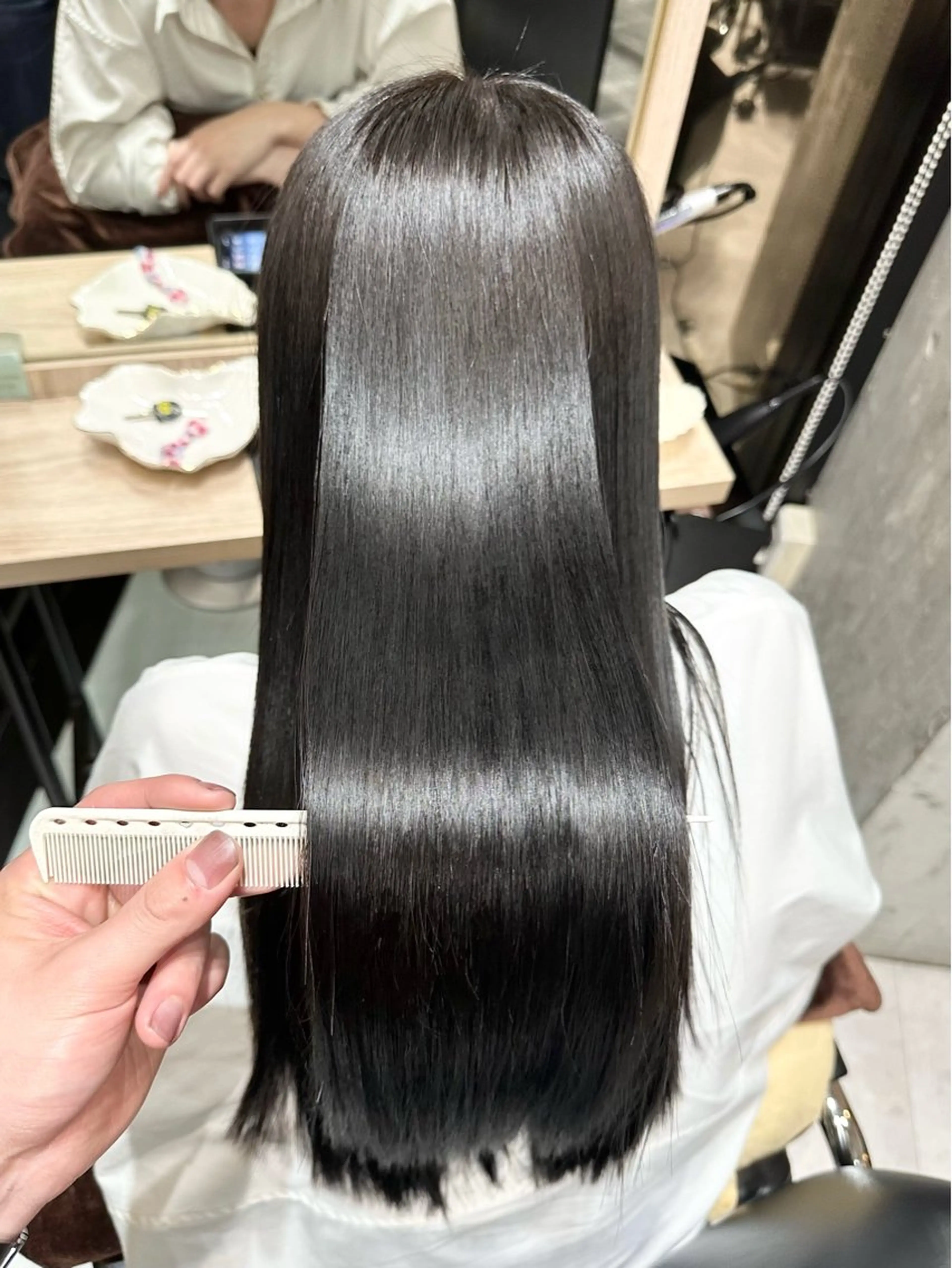 ロング 髪質改善 ヘアカラー トリートメント ✨透明感カラー 恵比寿HAYATO✨のヘアスタイル