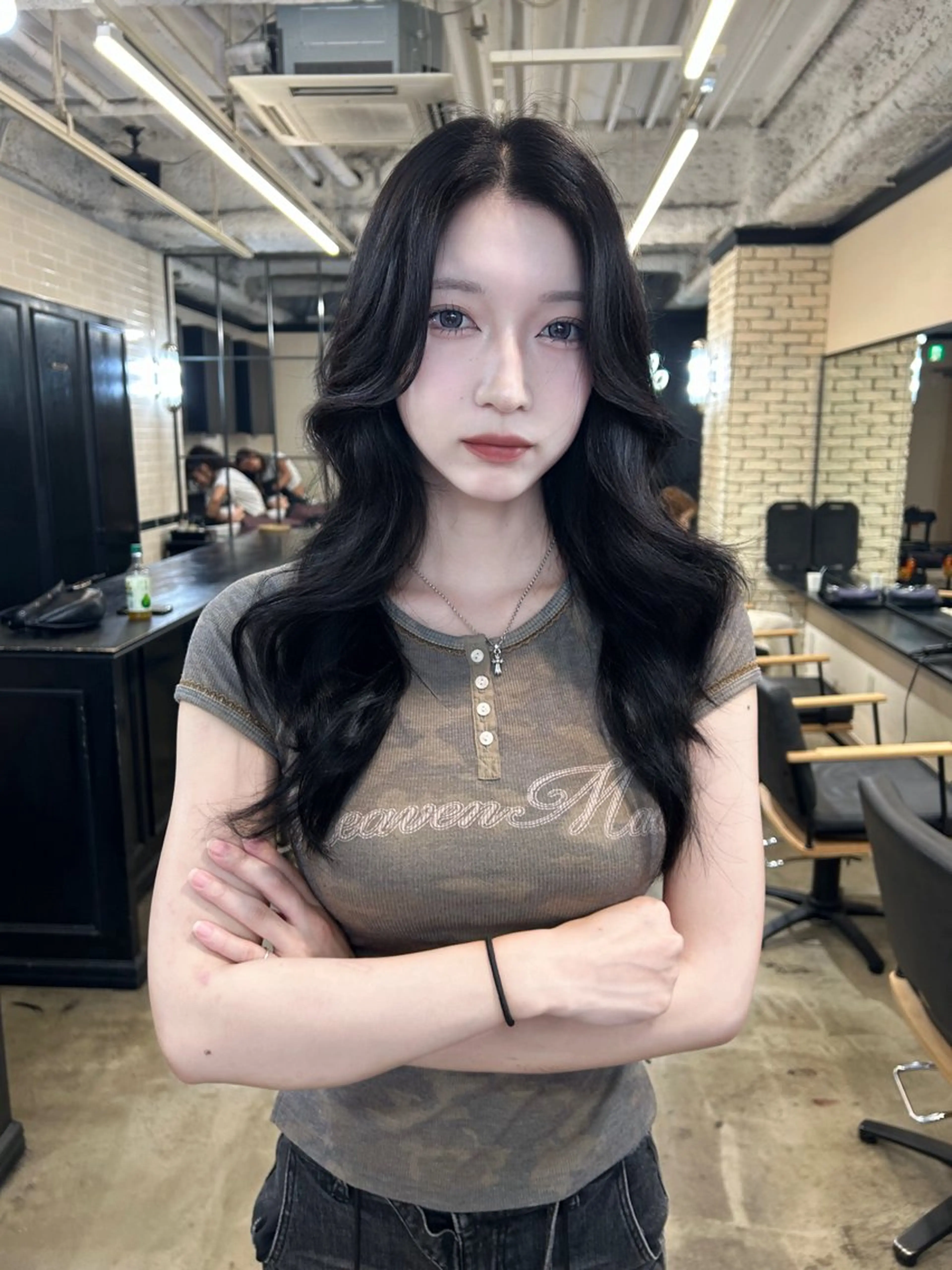 ロング カラー カット 地毛風艶カラー🌿 喜多夏海のヘアスタイル