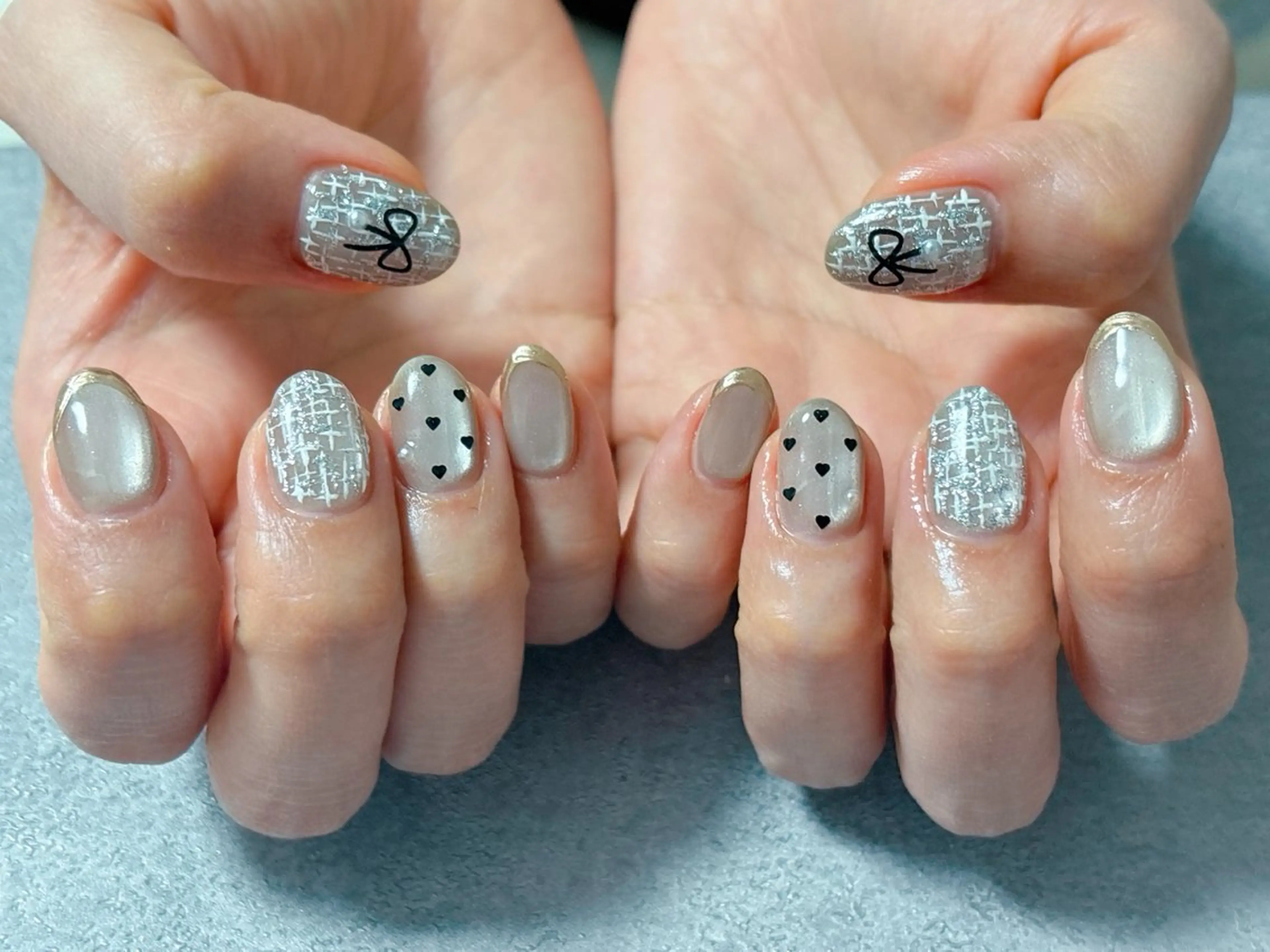 ネイル アートネイル マグネットネイル 冬ネイル クリスマス ハンドネイル ハンドケア ゆ か_Nails💫のネイルデザイン