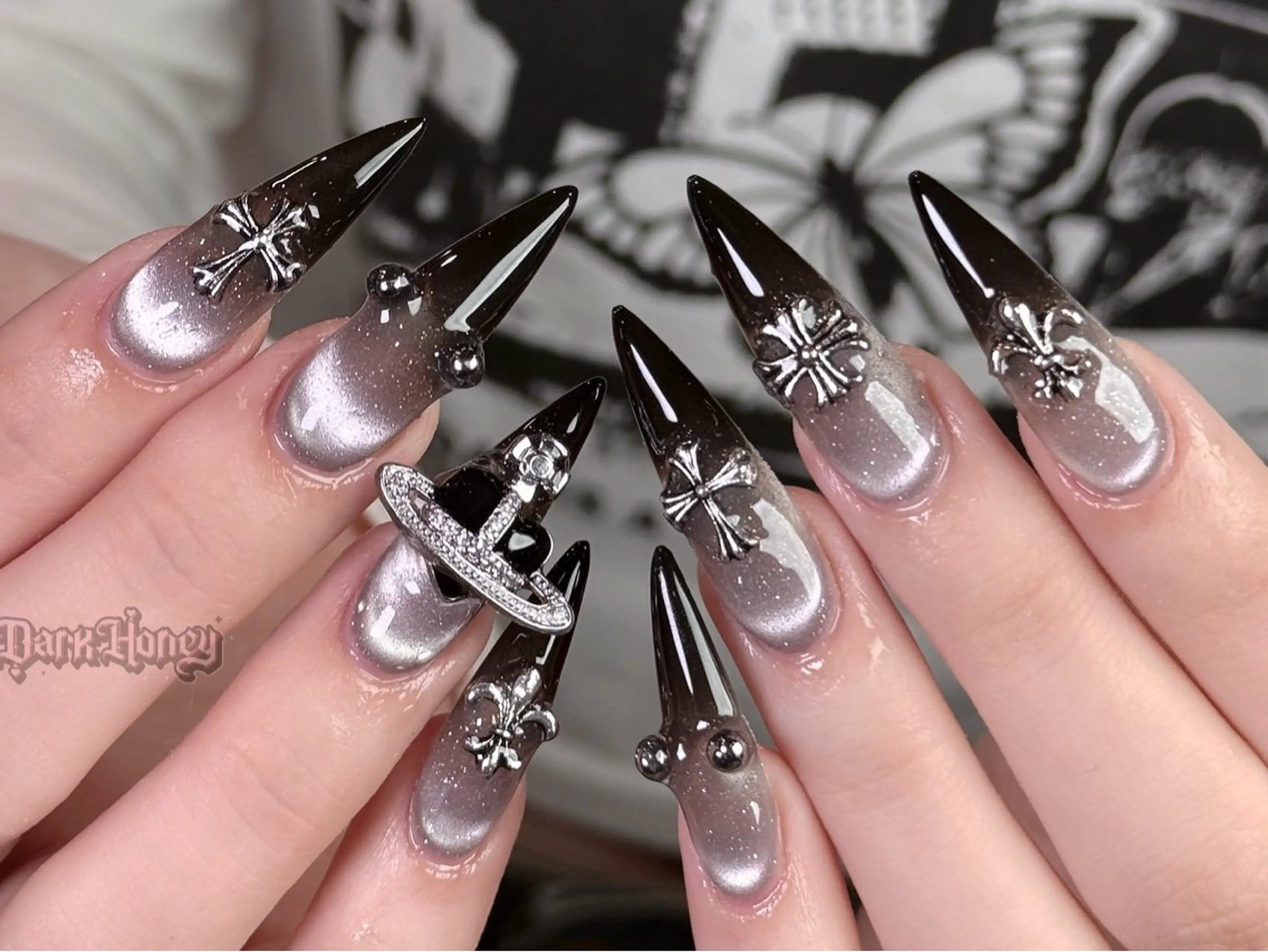 チップ長さ出し✨ロング可🩷しっかりアートやり放題¥16940の写真