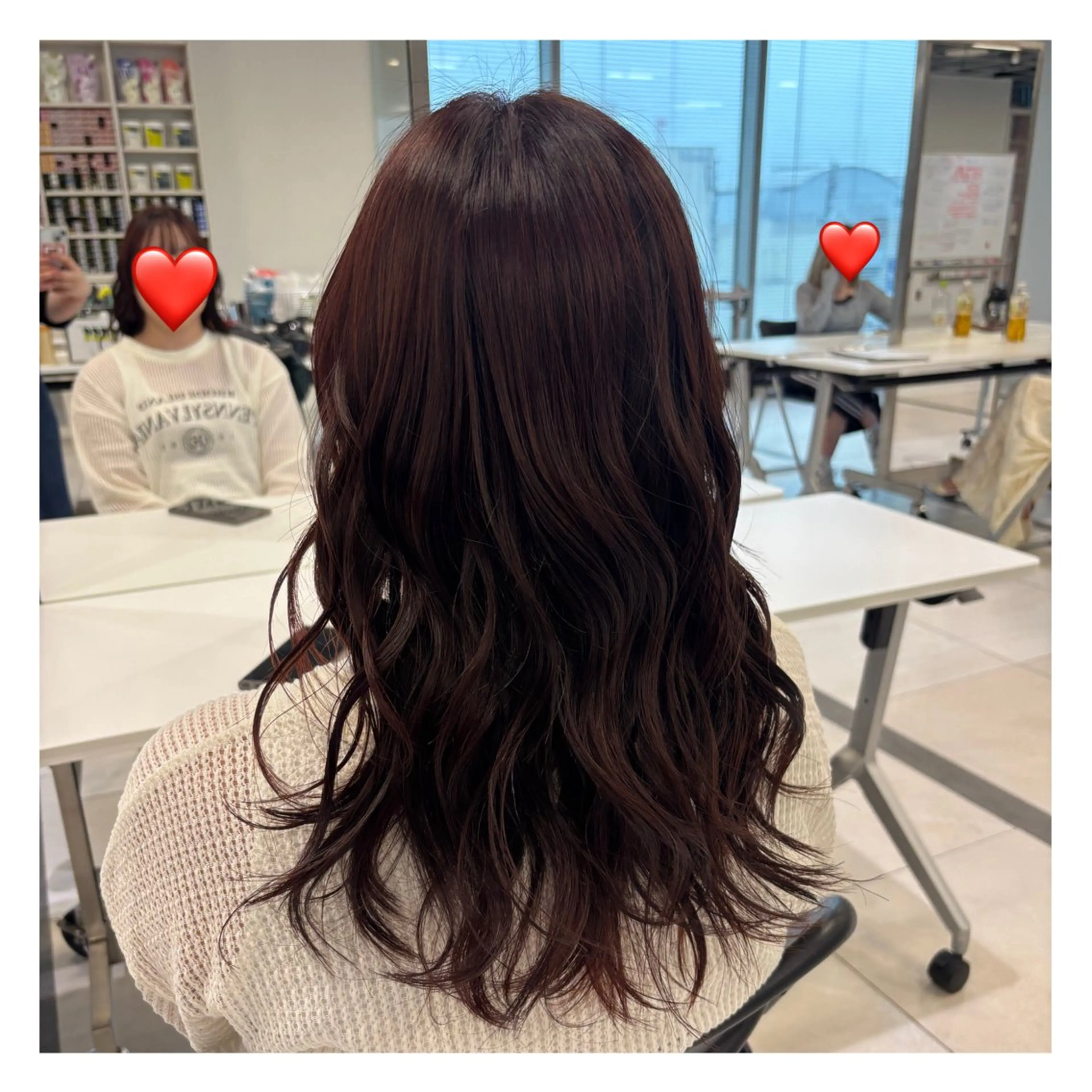 セミロング カラー ヘアカラー トリートメント peal ark いろはのヘアスタイル