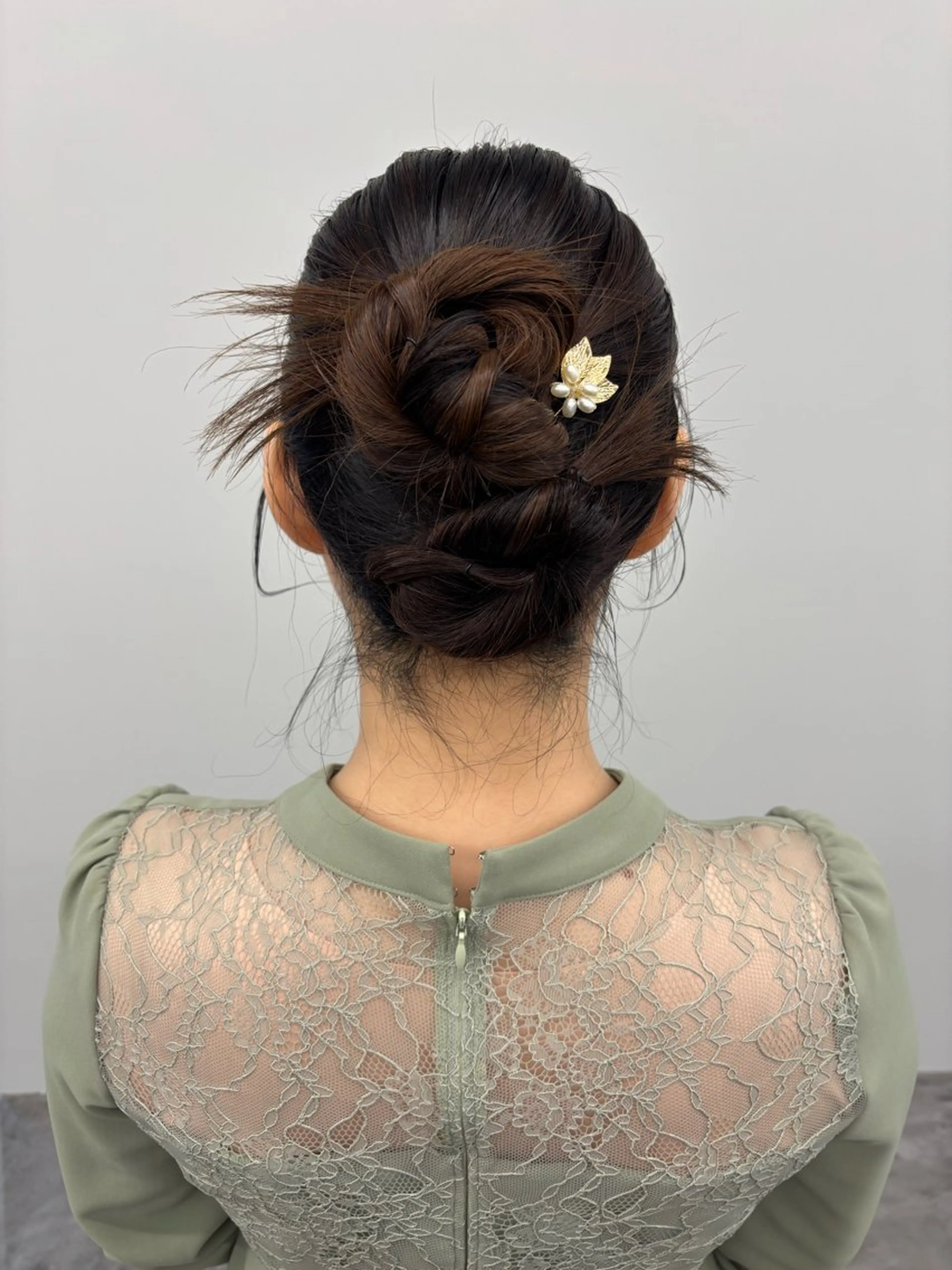 セミロング ヘアアレンジ ヘアセット MYRTLE Mifūのヘアスタイル