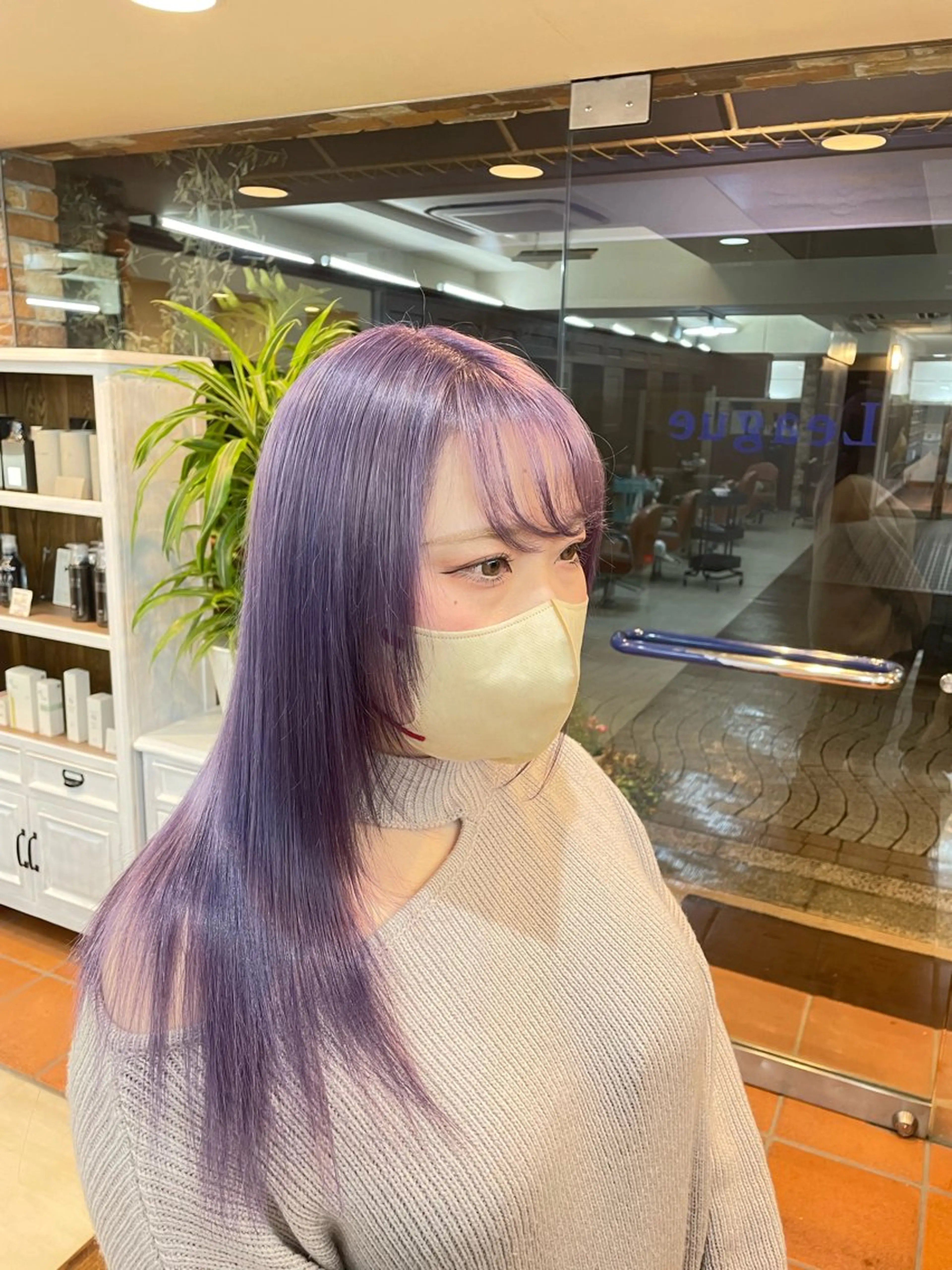 ロング カラー カット 【感動の美髪矯正】 溝の口/佐藤那都💫のヘアスタイル