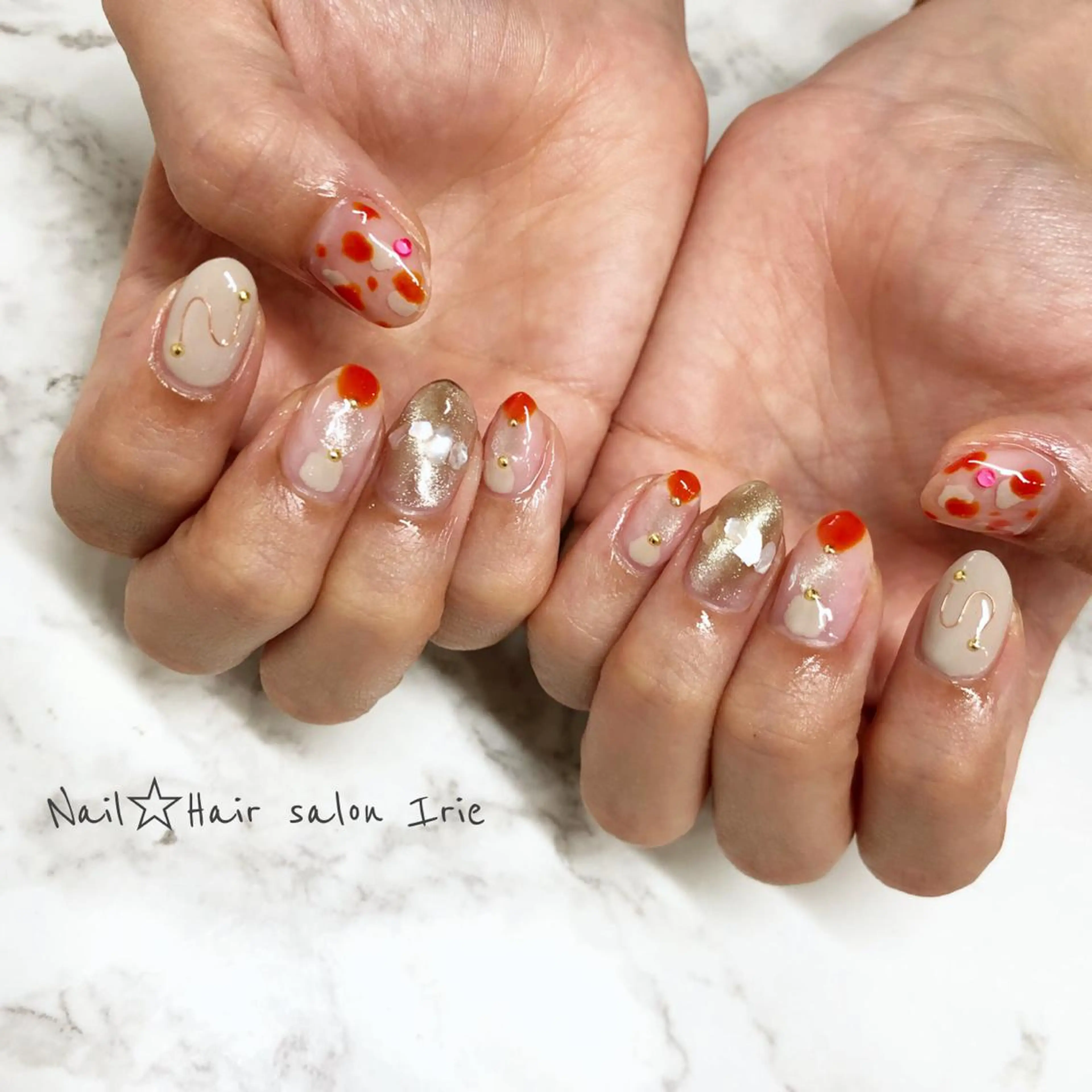 ネイル ハンドネイル Hair salon Irie所属・與儀 知佳のネイルデザイン