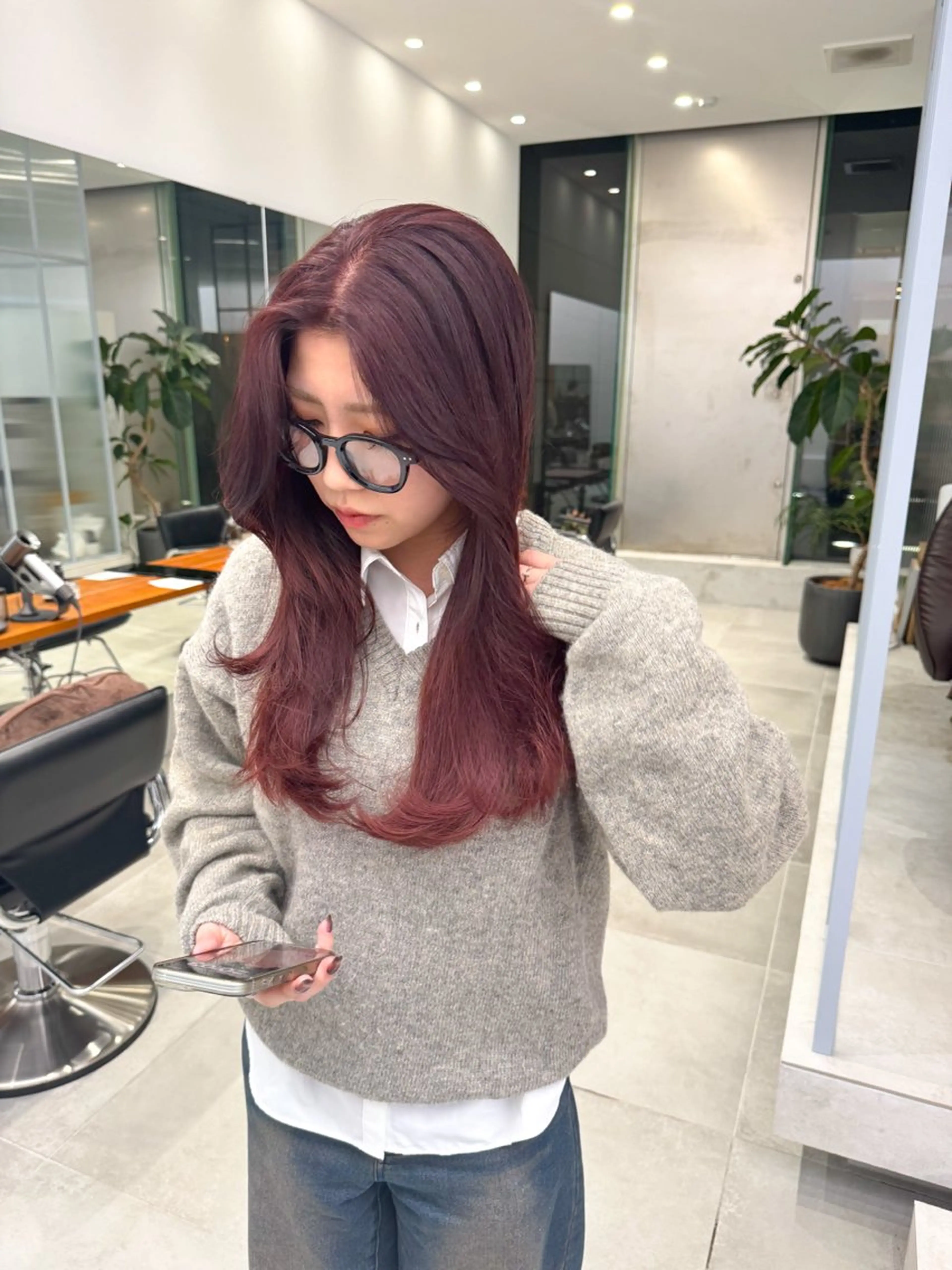 ロング カラー ひかり／ショート ／似合わせカットのヘアスタイル