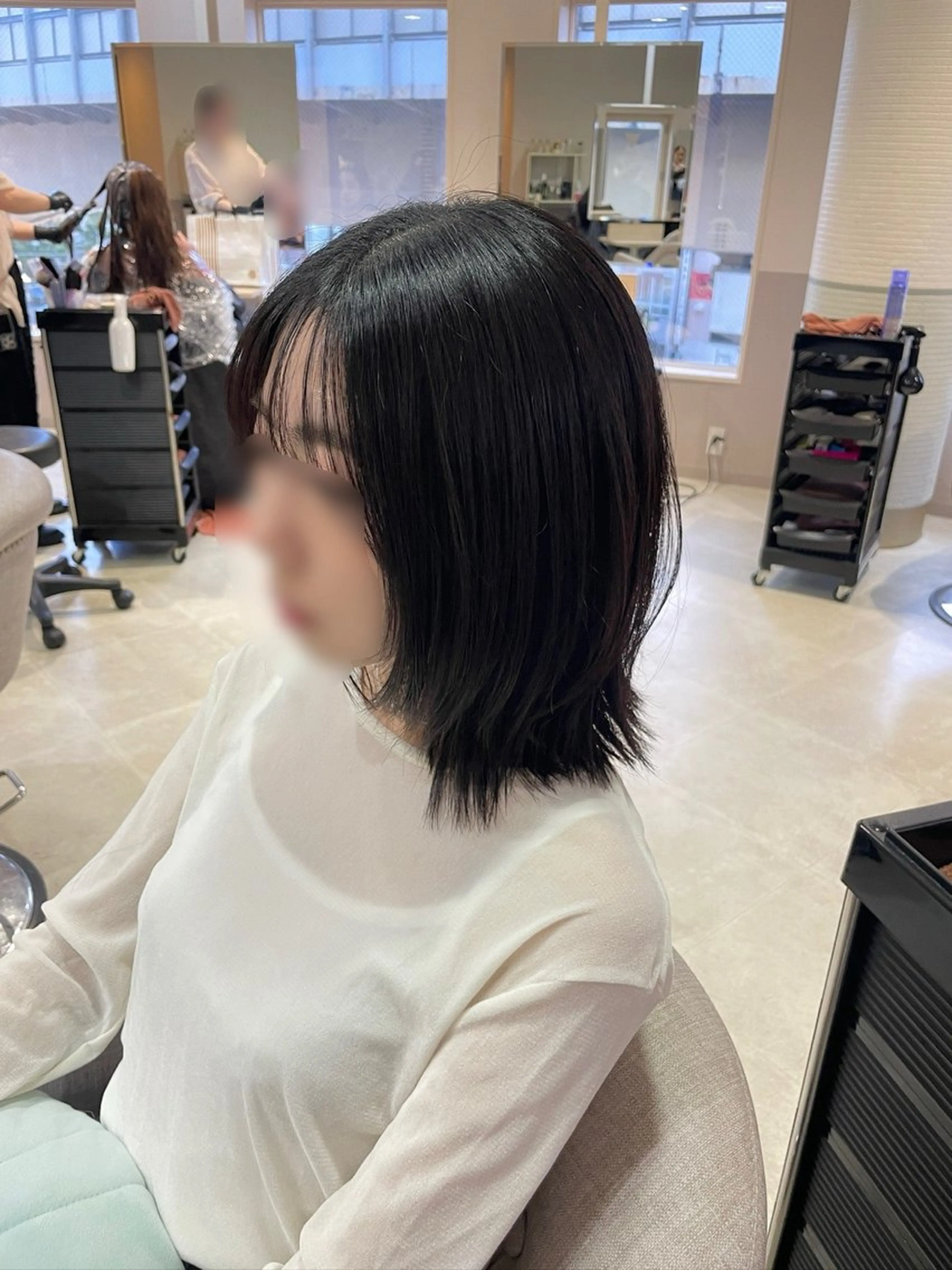 ミディアム ハッシュカット カット ヘッドスパ HARUKA韓国ヘア /Luana梅田のヘアスタイル