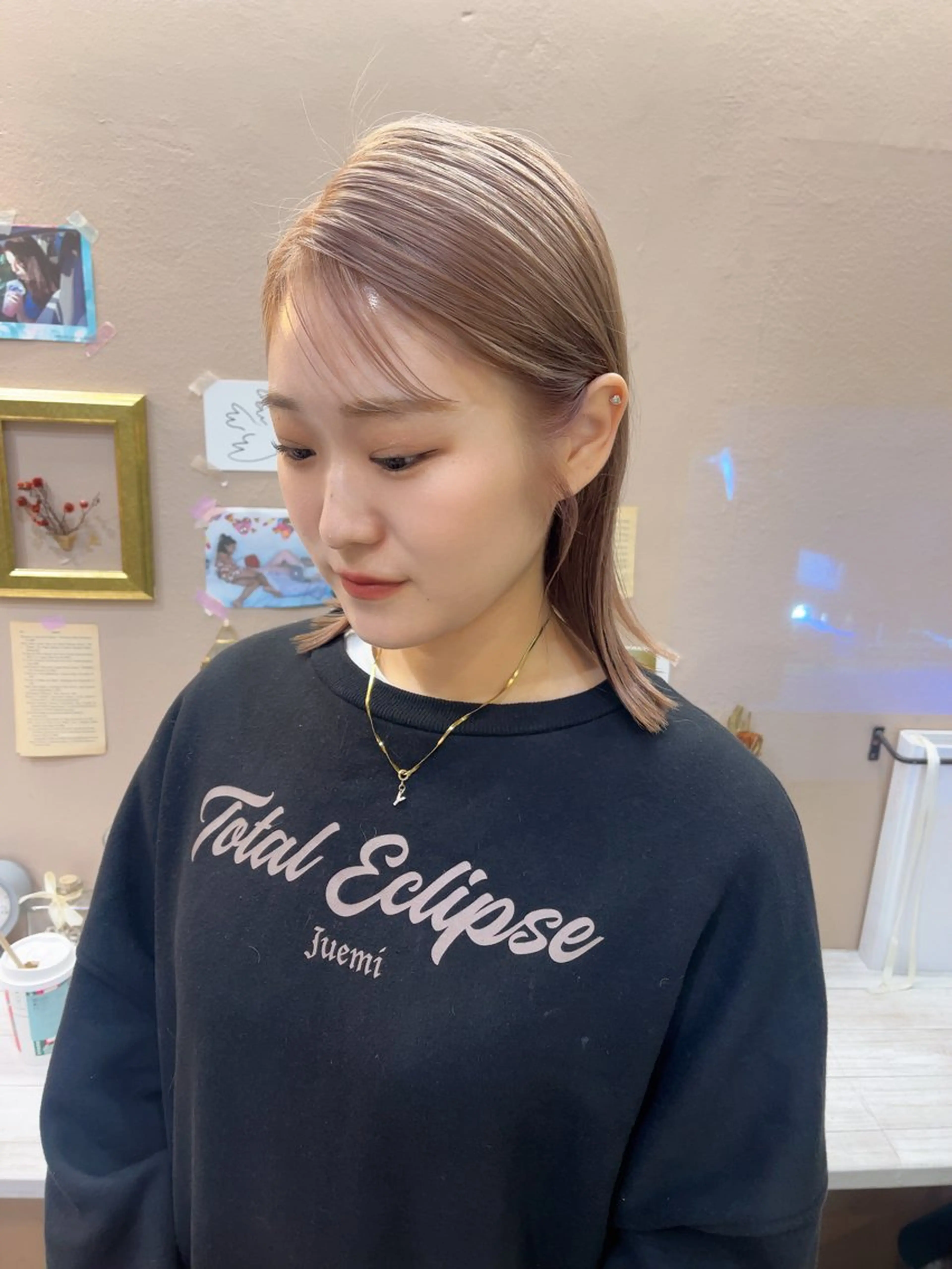 ミディアム カラー カット ヘアカラー トリートメント MIES amane(アマネ)のヘアスタイル