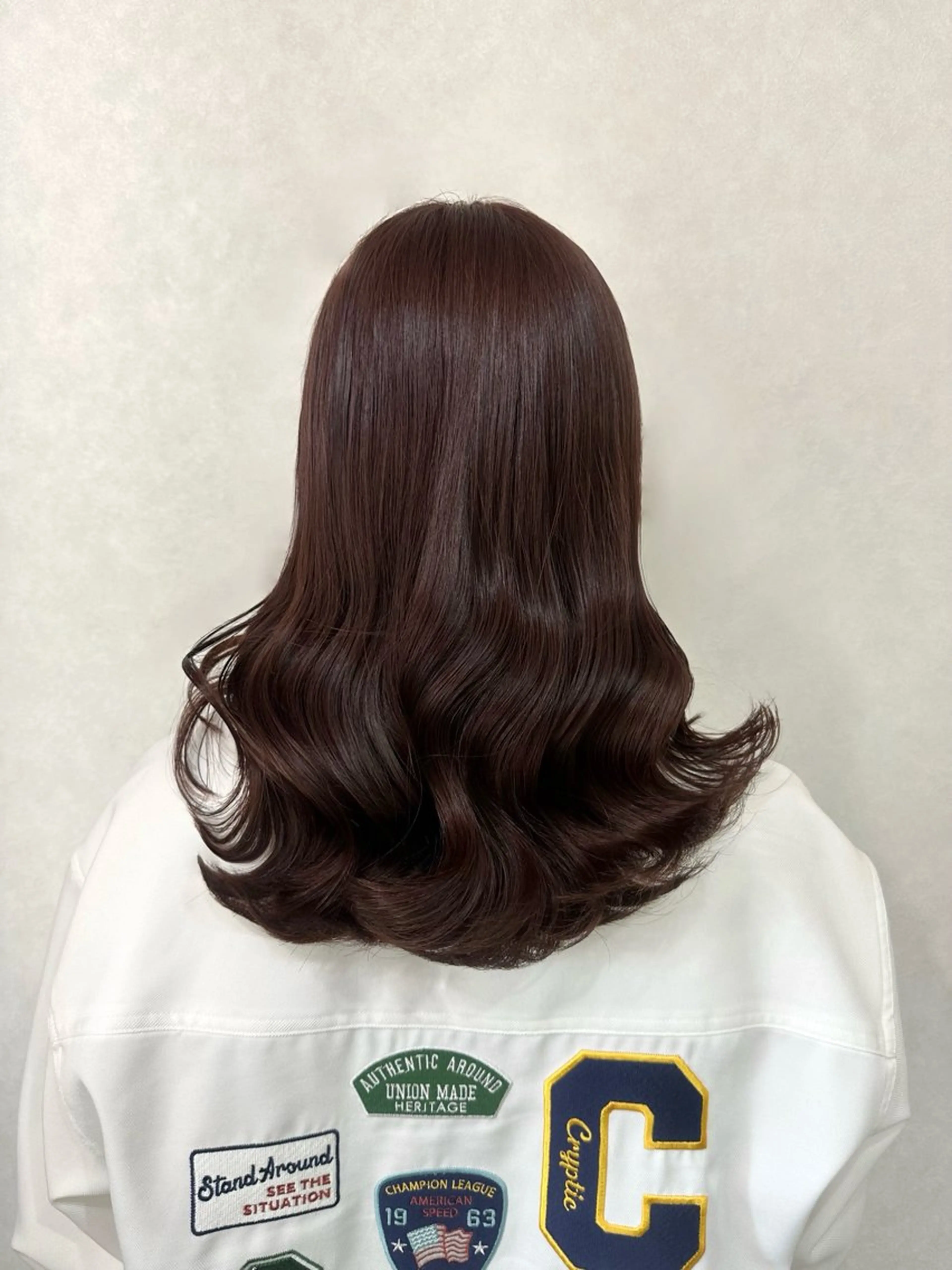 セミロング hair make applause.所属・小賀 栞奈のヘアスタイル