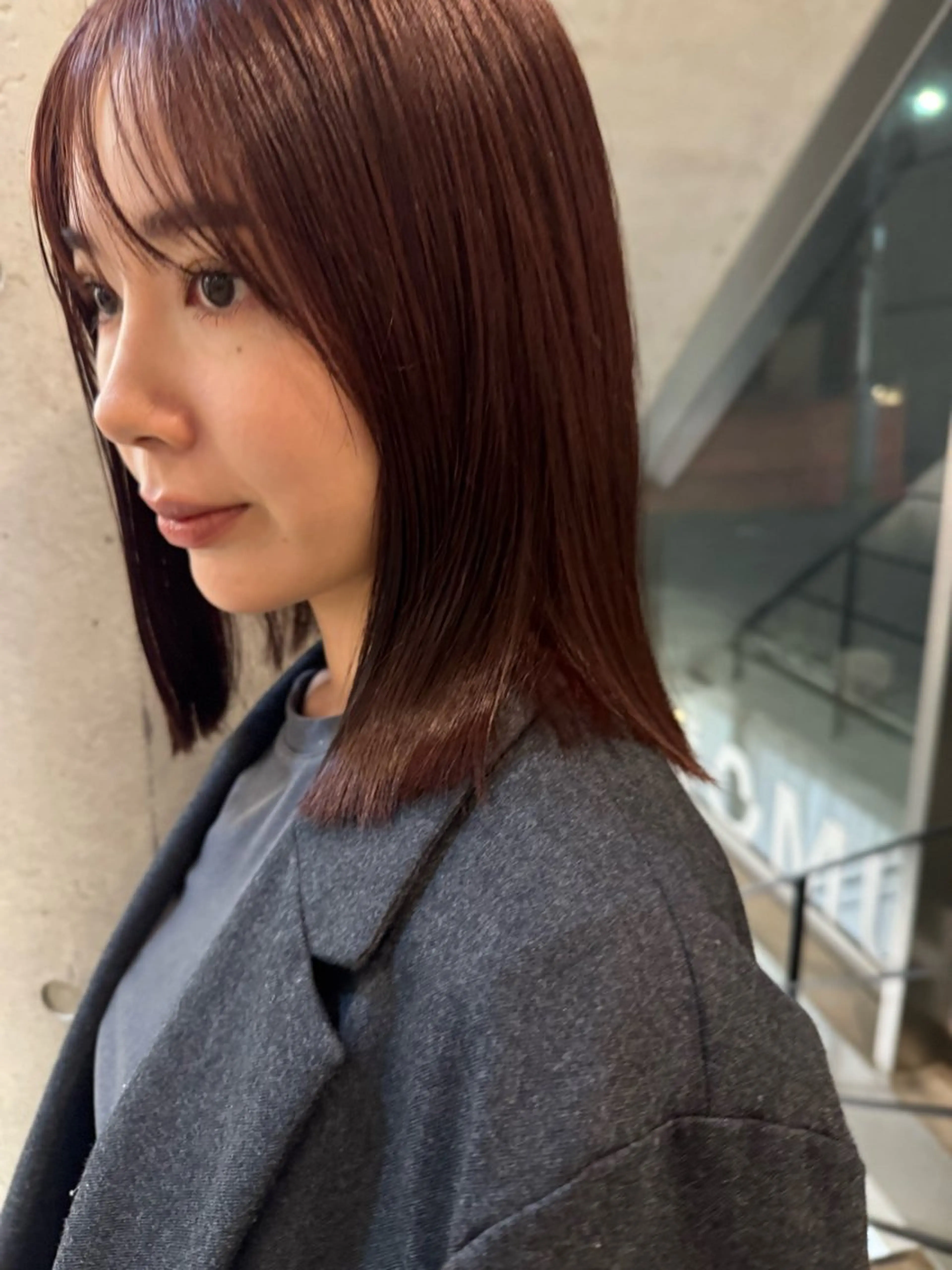 ミディアム ヘアカラー ｔa k k e ｙｕのヘアスタイル