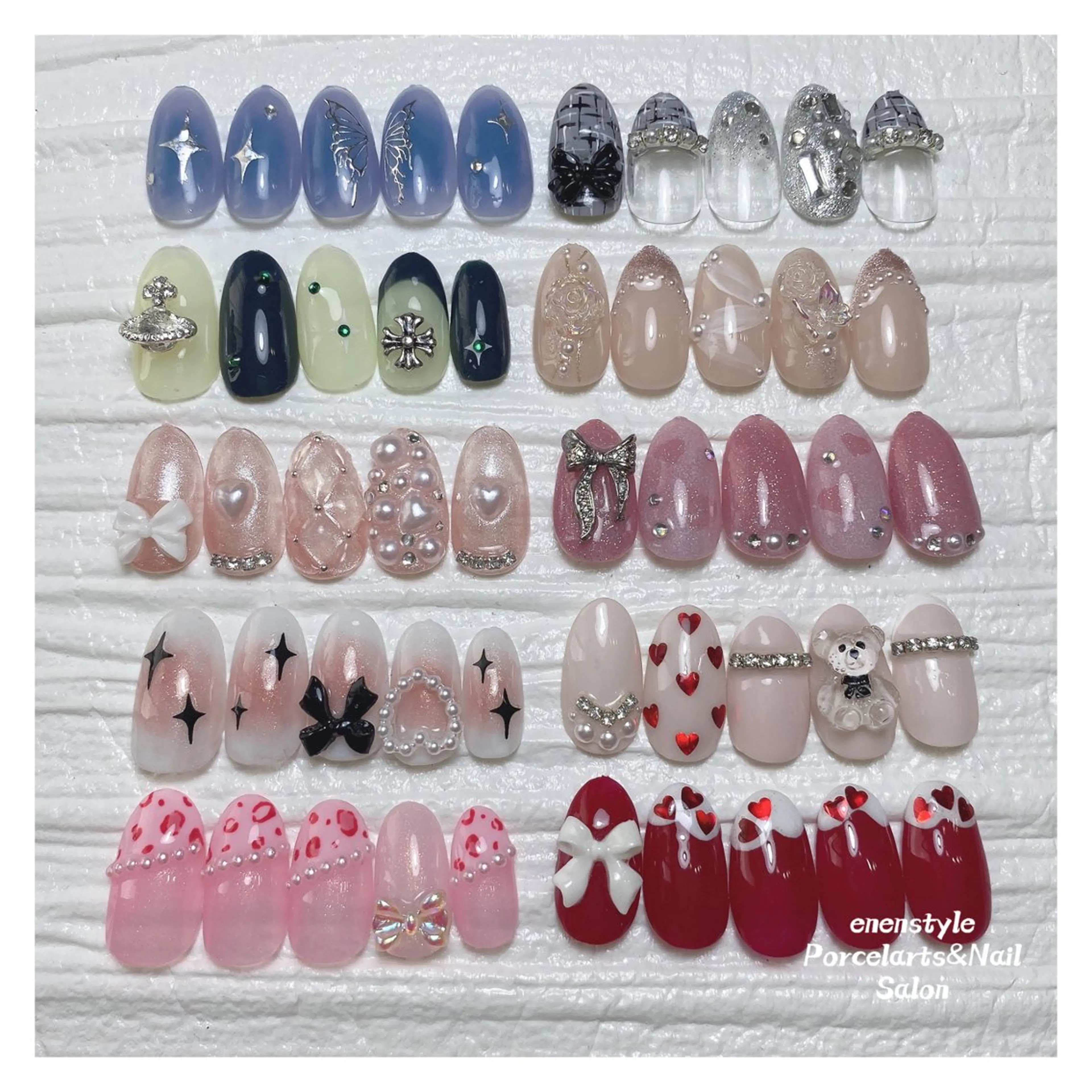 ネイル 韓国ネイル ワンホンネイル ハンドネイル 👑enen style👑のネイルデザイン