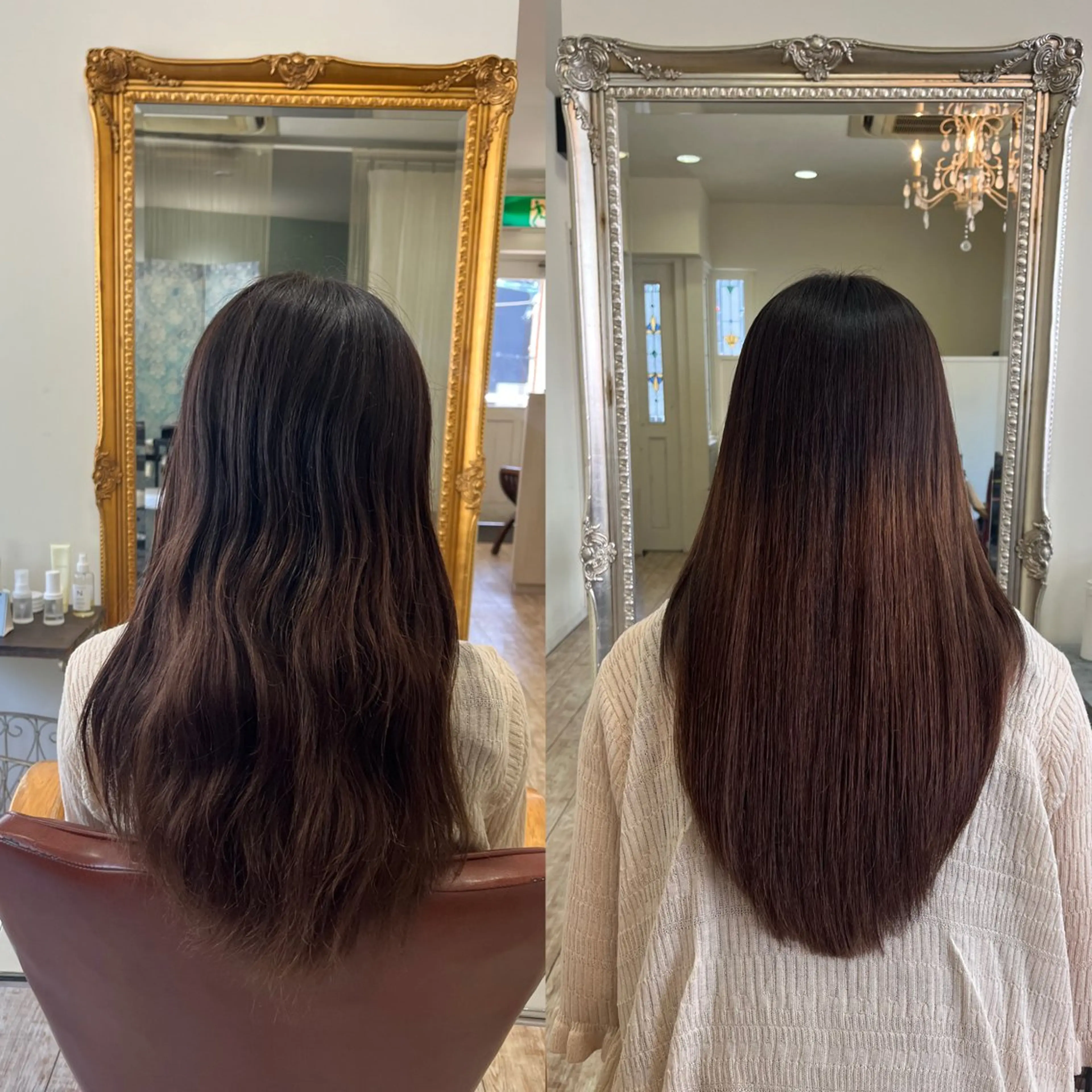 ロング カット 縮毛矯正 トリートメント 【艶髪カラー】 omiのヘアスタイル