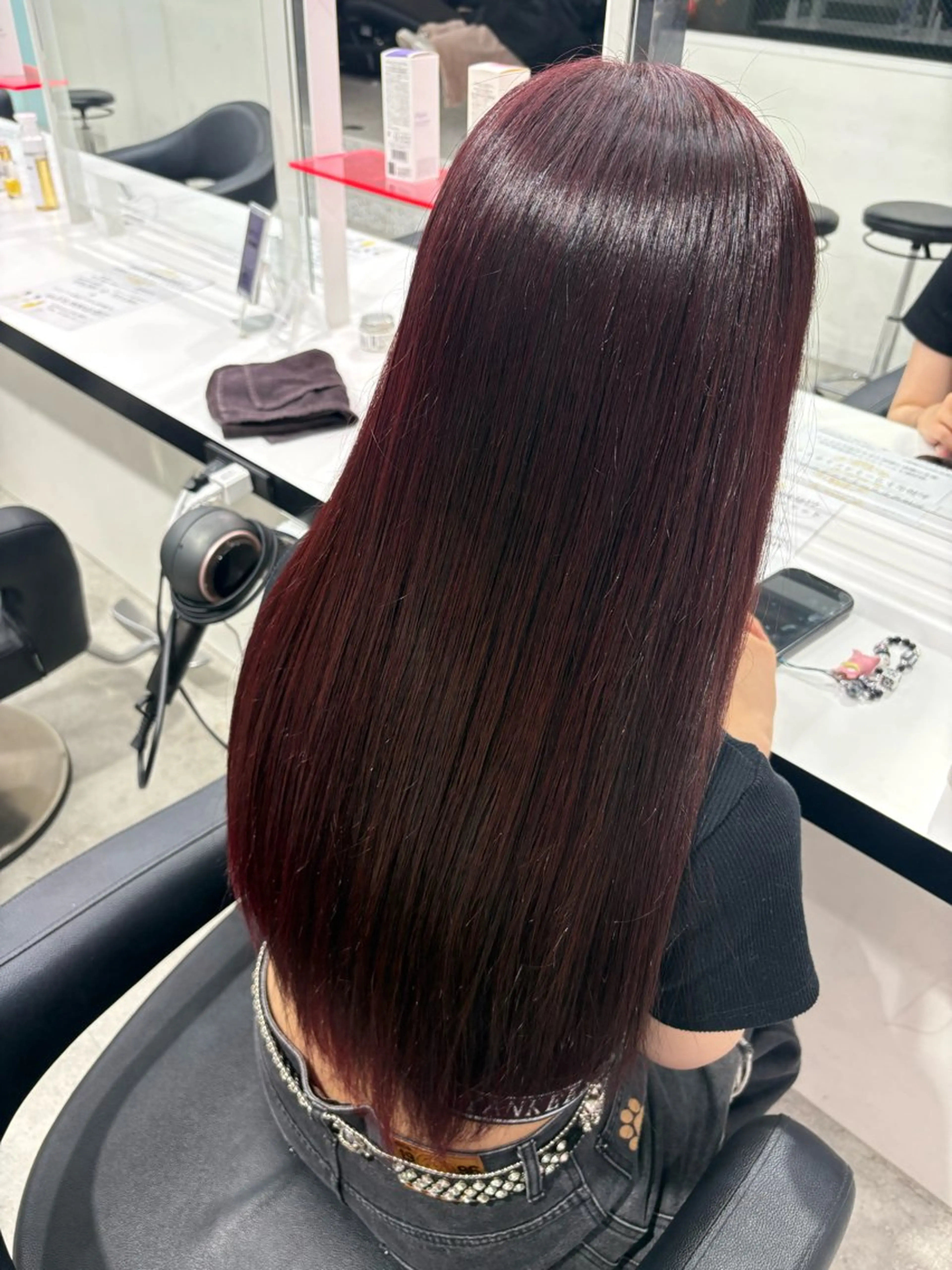 ロング カラー 韓国風艶カラー🪽 yuuna🪽🍨のヘアスタイル