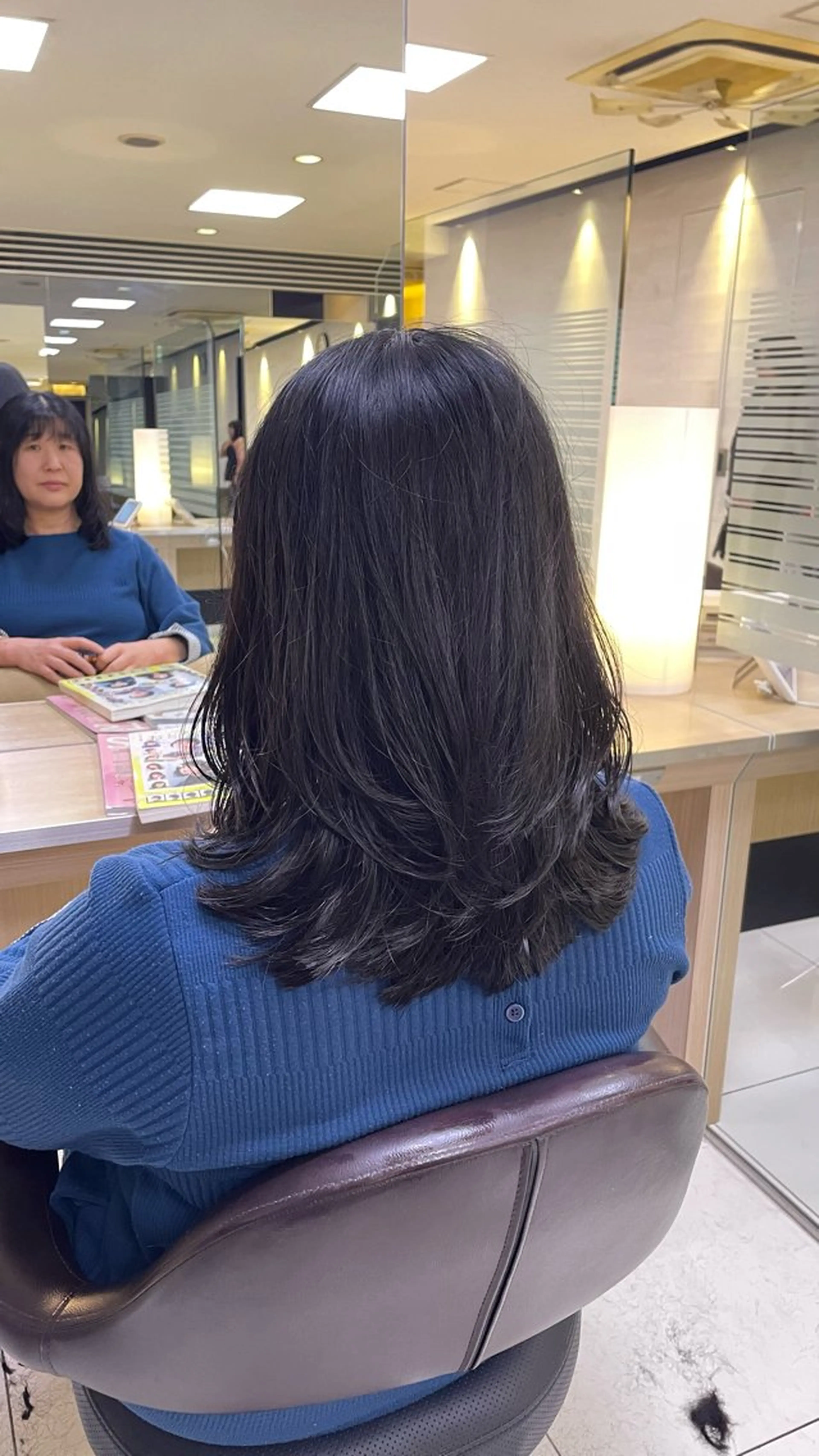 セミロング カット ICHINA🦋寒色 /青髪/艶髪/大船のヘアスタイル