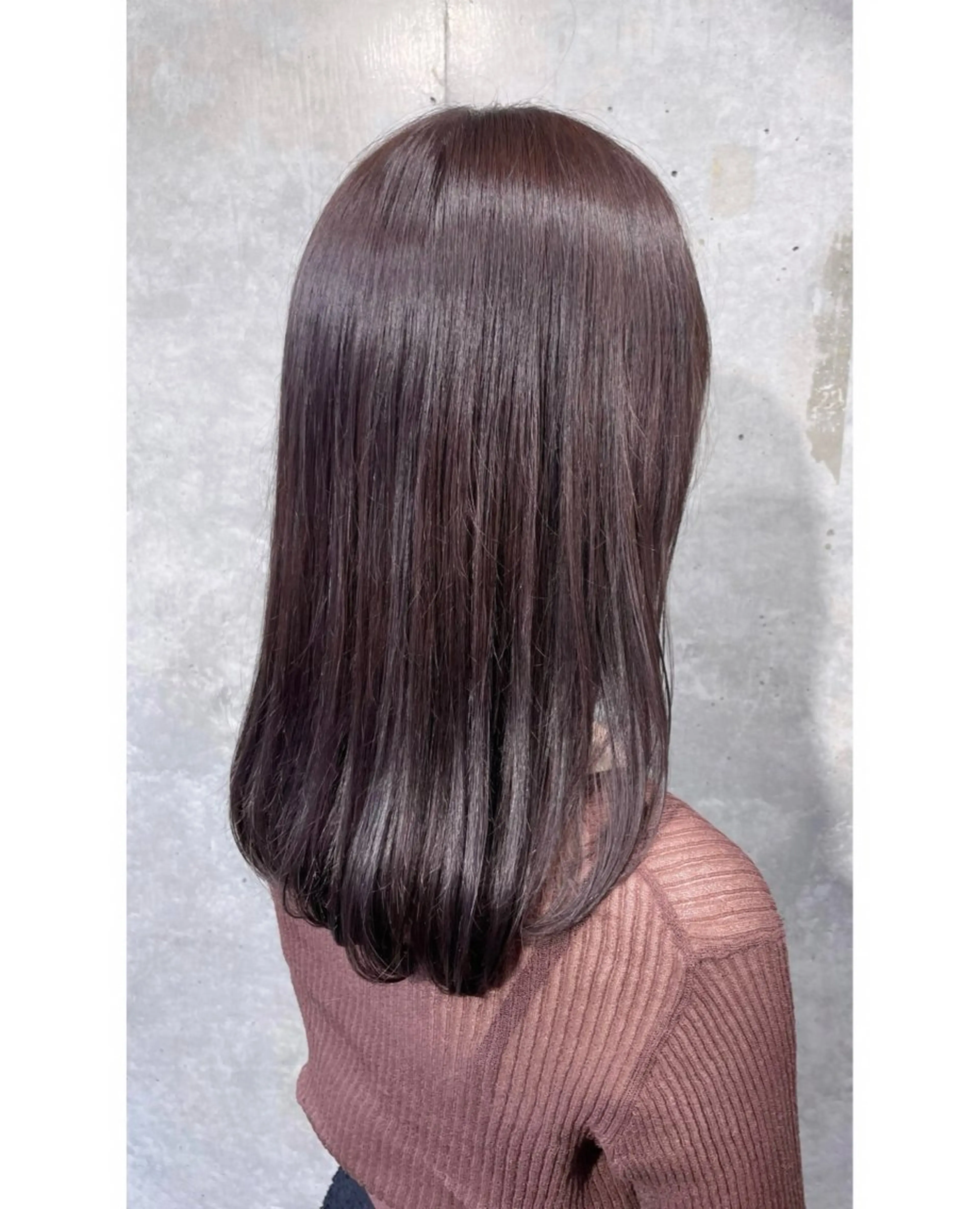 セミロング カラー ブラウンカラー 透明感カラー ナチュラルブラウン ヘアカラー トリートメント 🤍透明感カラー ソメヤナナ 🤍のヘアスタイル