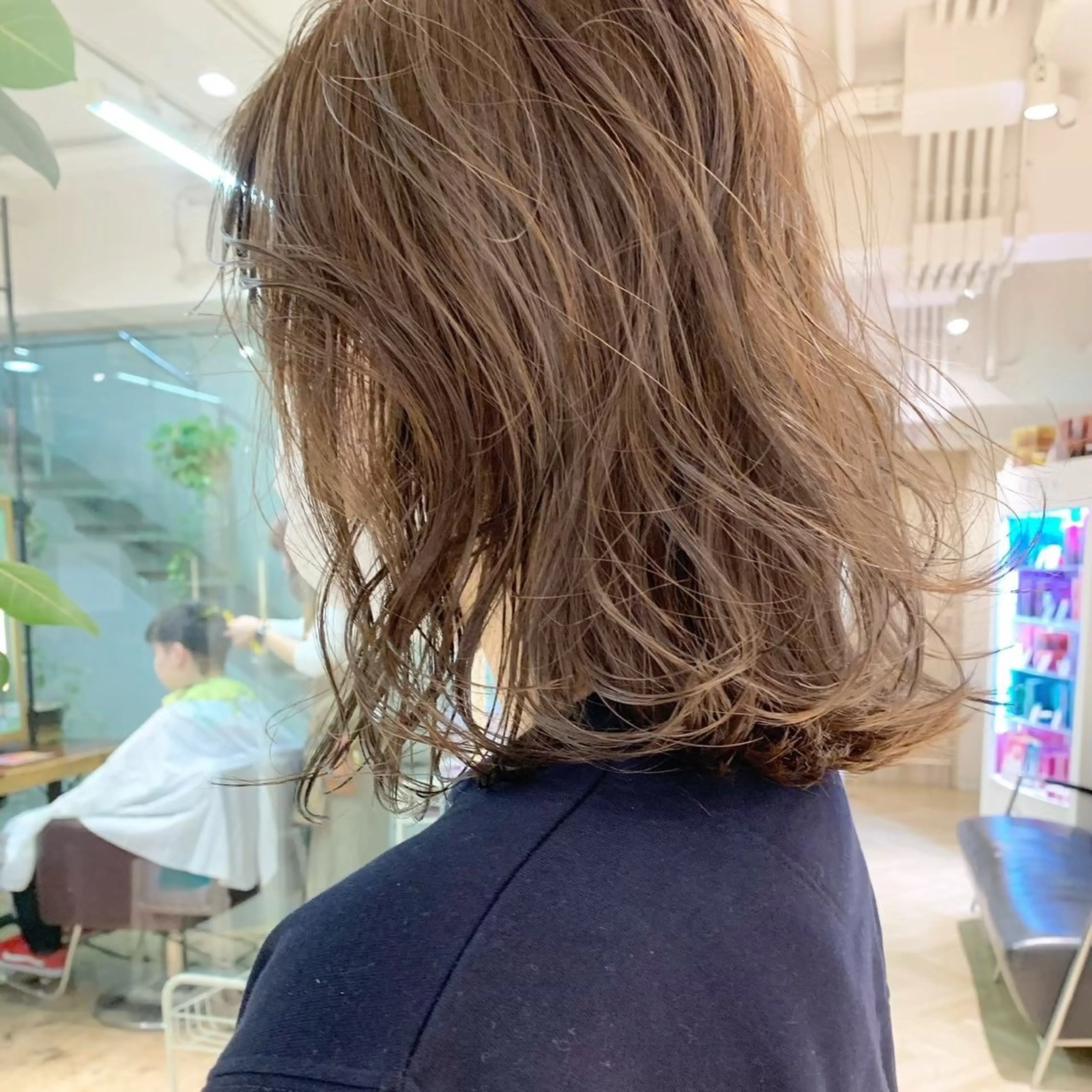 ミディアム カラー ヘアカラー 👔ボブ﹨似合 わせパーマ🩳ももかのヘアスタイル