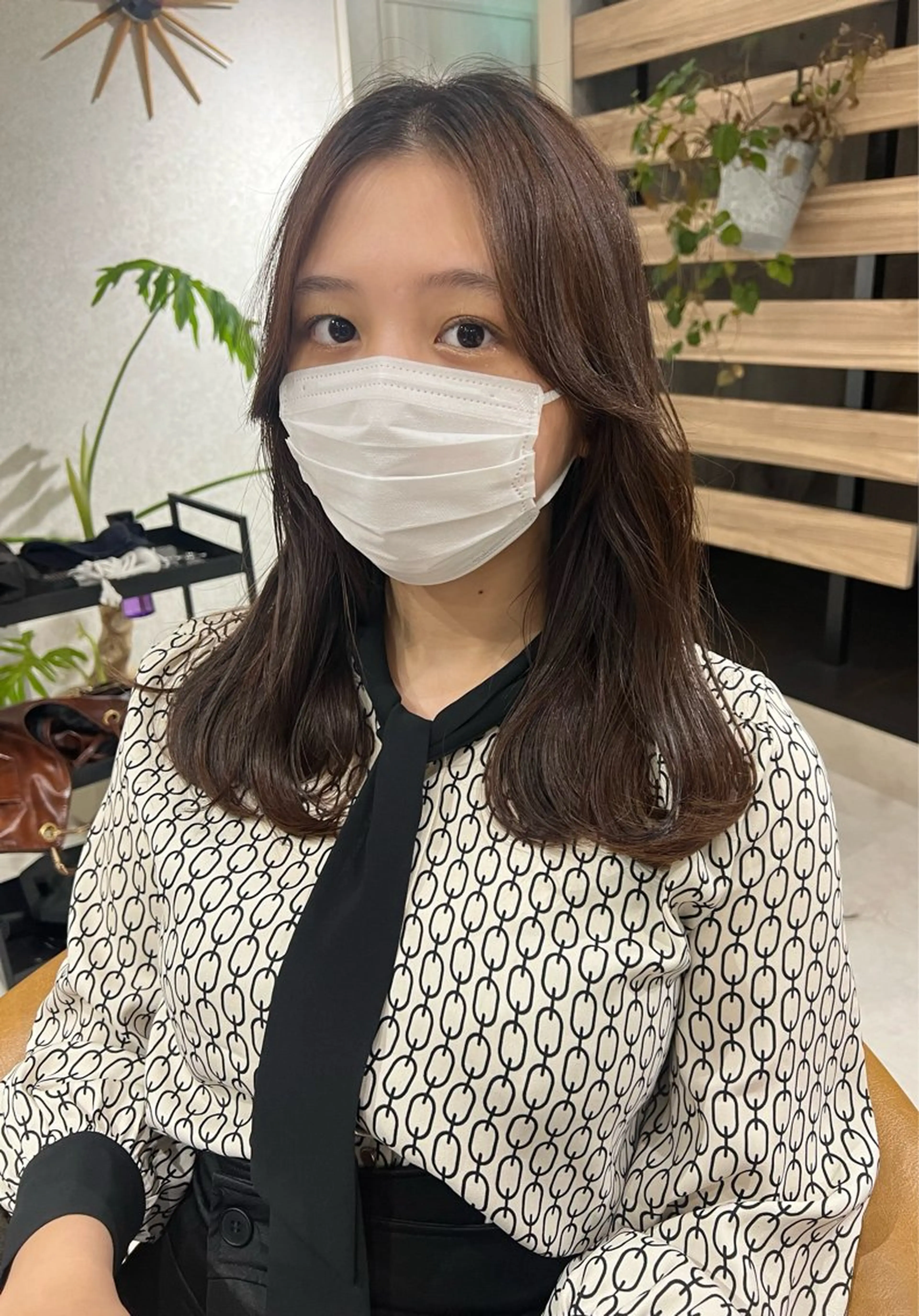 セミロング カット ヘアカラー イメチェンレイヤー/ ボブ/菅野恭平🍀のヘアスタイル