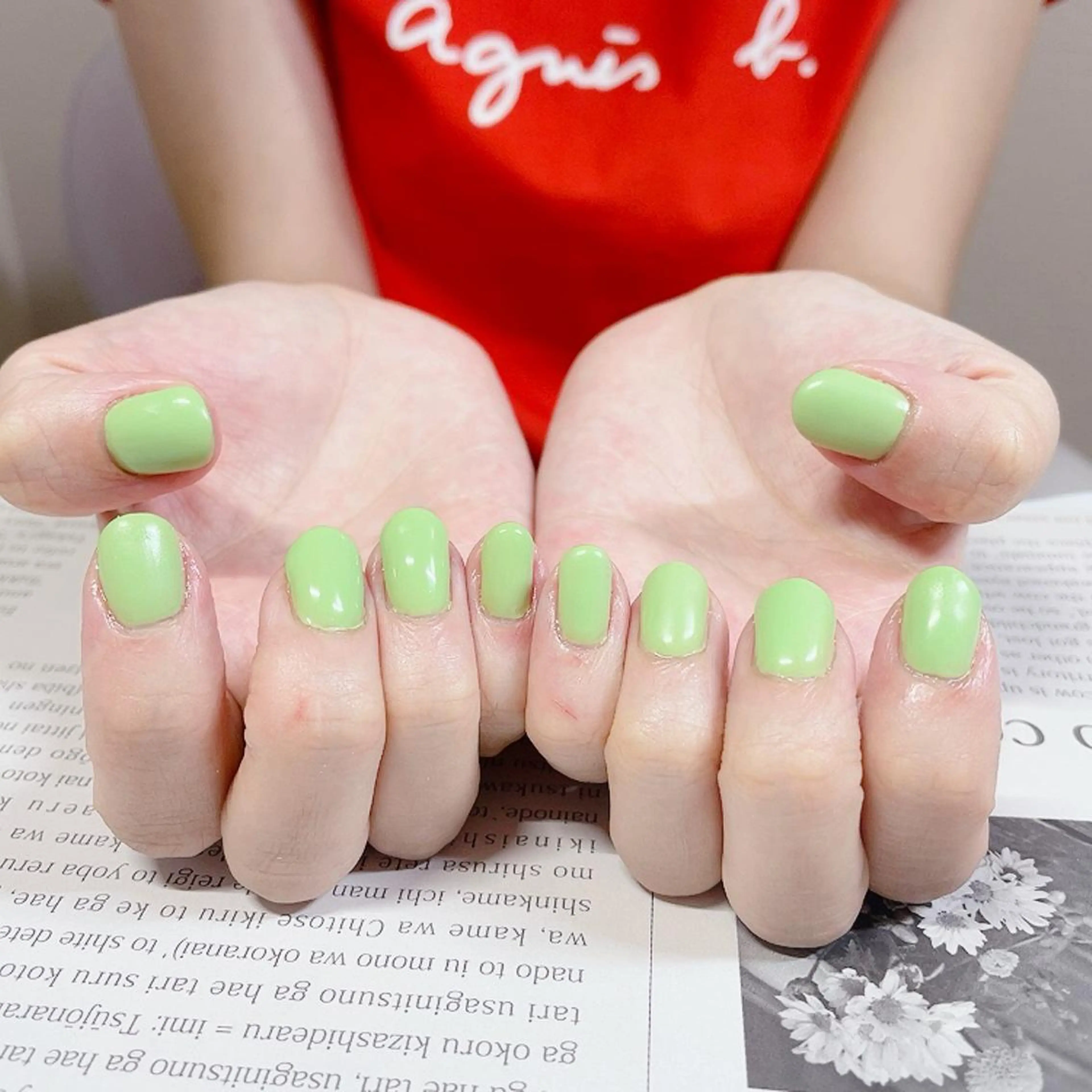 ネイル ワンカラーネイル 奥園 良恵のネイルデザイン