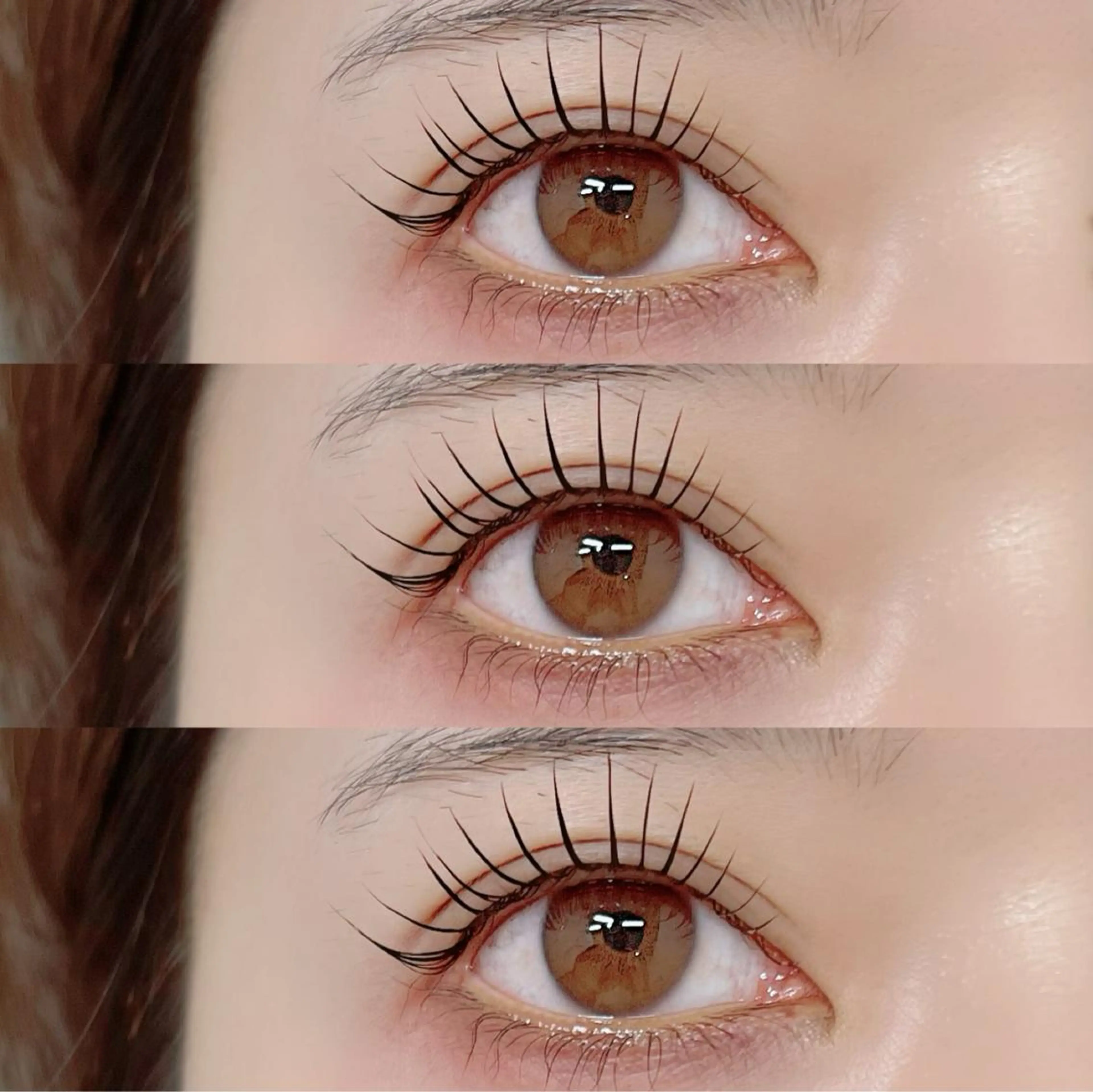 韓国風束感マスカラパーマ🍑の写真