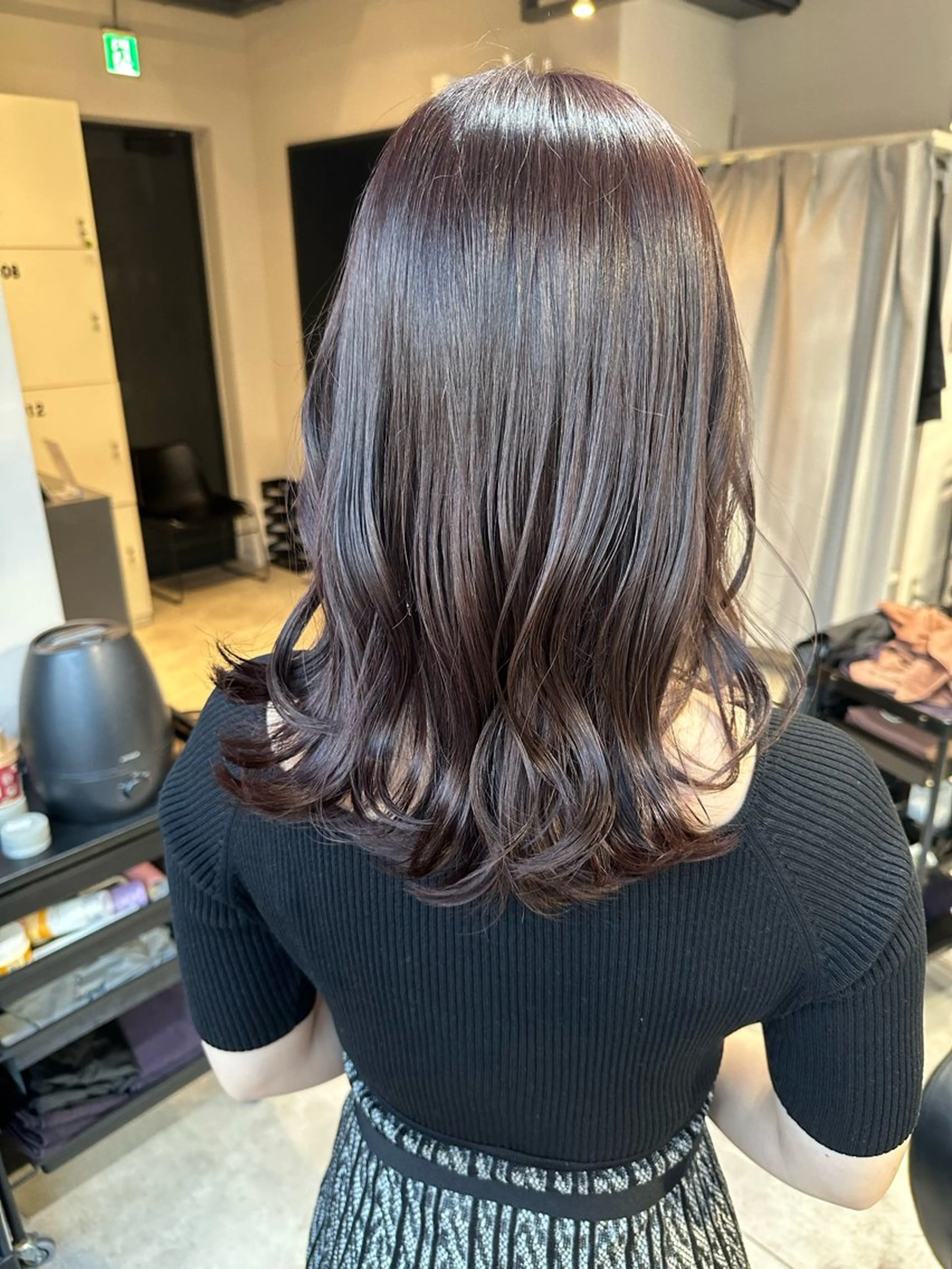 ミディアム カラー 髪質改善 韓国風ヘア 縮毛矯正 トリートメント カット ヘアカラー トリートメント 透明感カラー/ボブ /佐藤伶のヘアスタイル