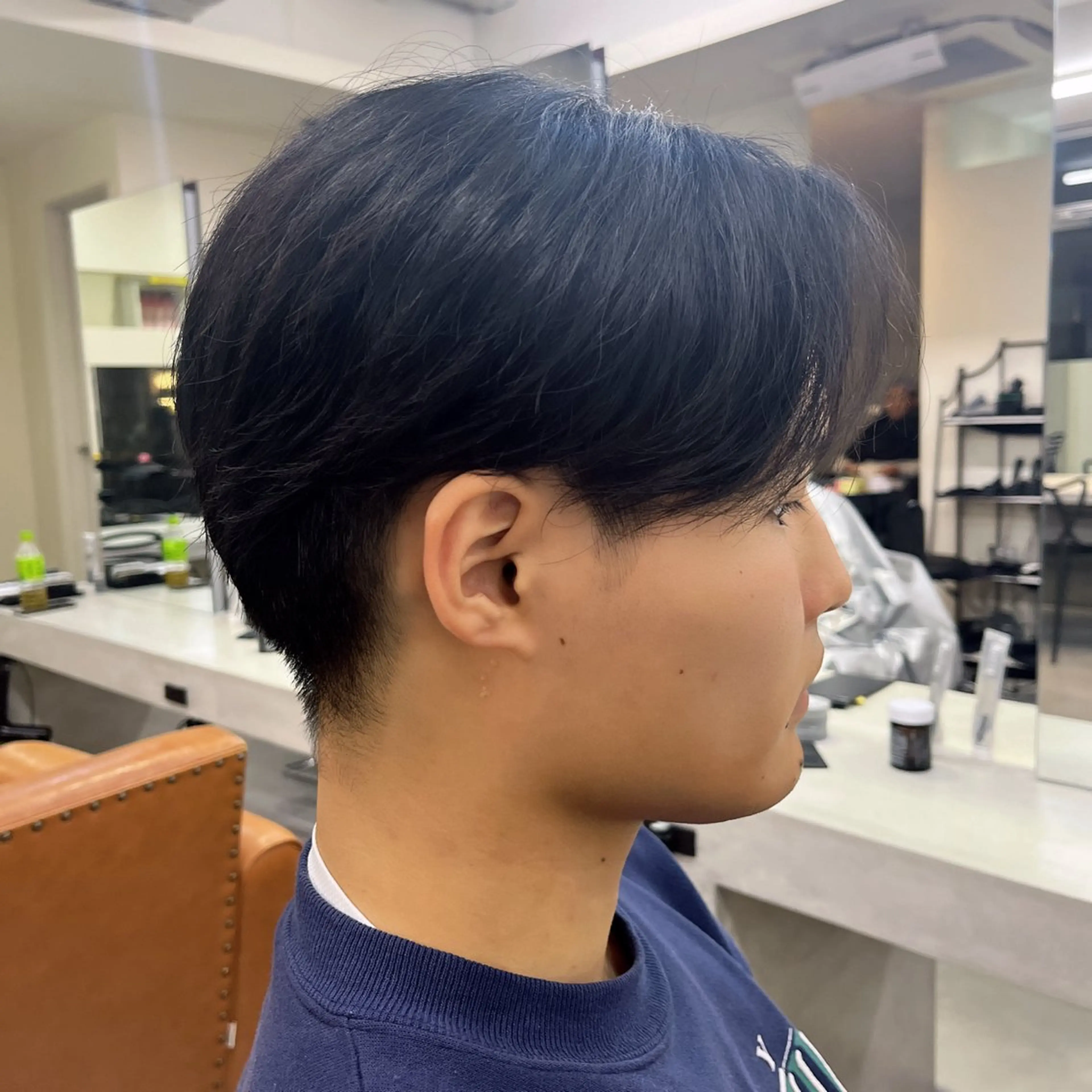 メンズ センターパート マッシュ メンズパーマ メンズツイストパーマ ツーブロック カット mihoko/ ニュアンスパーマのヘアスタイル