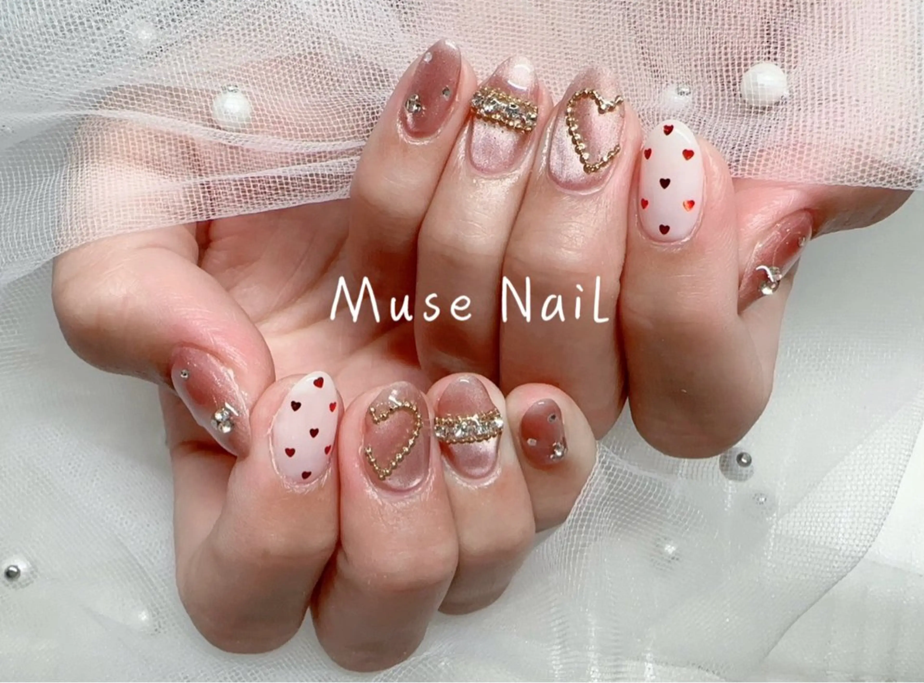 ネイル バレンタイン muse nailのネイルデザイン
