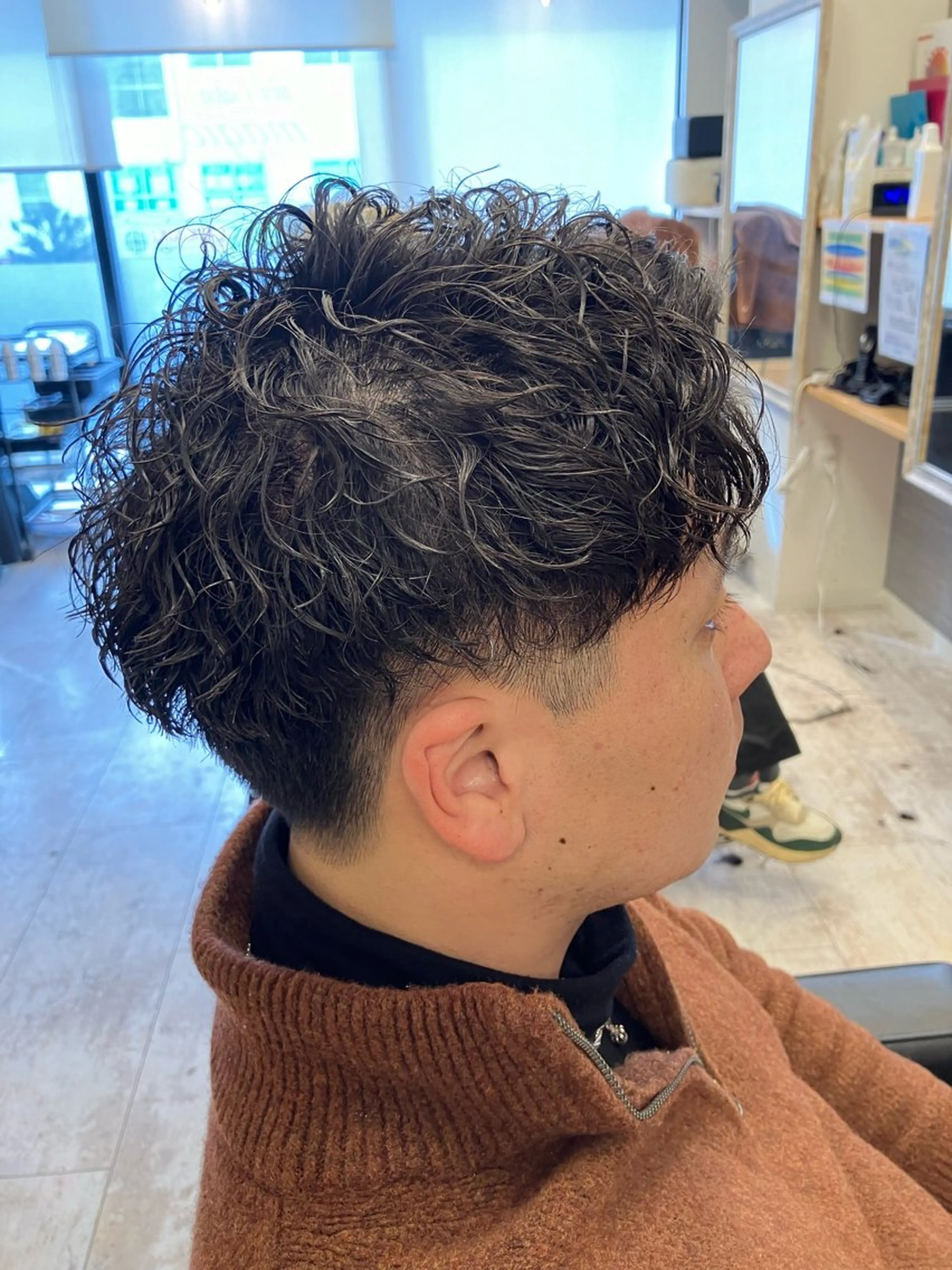 パーマ メンズ カット パーマ メンズ特化/パーマ/ フェードWATARUのヘアスタイル