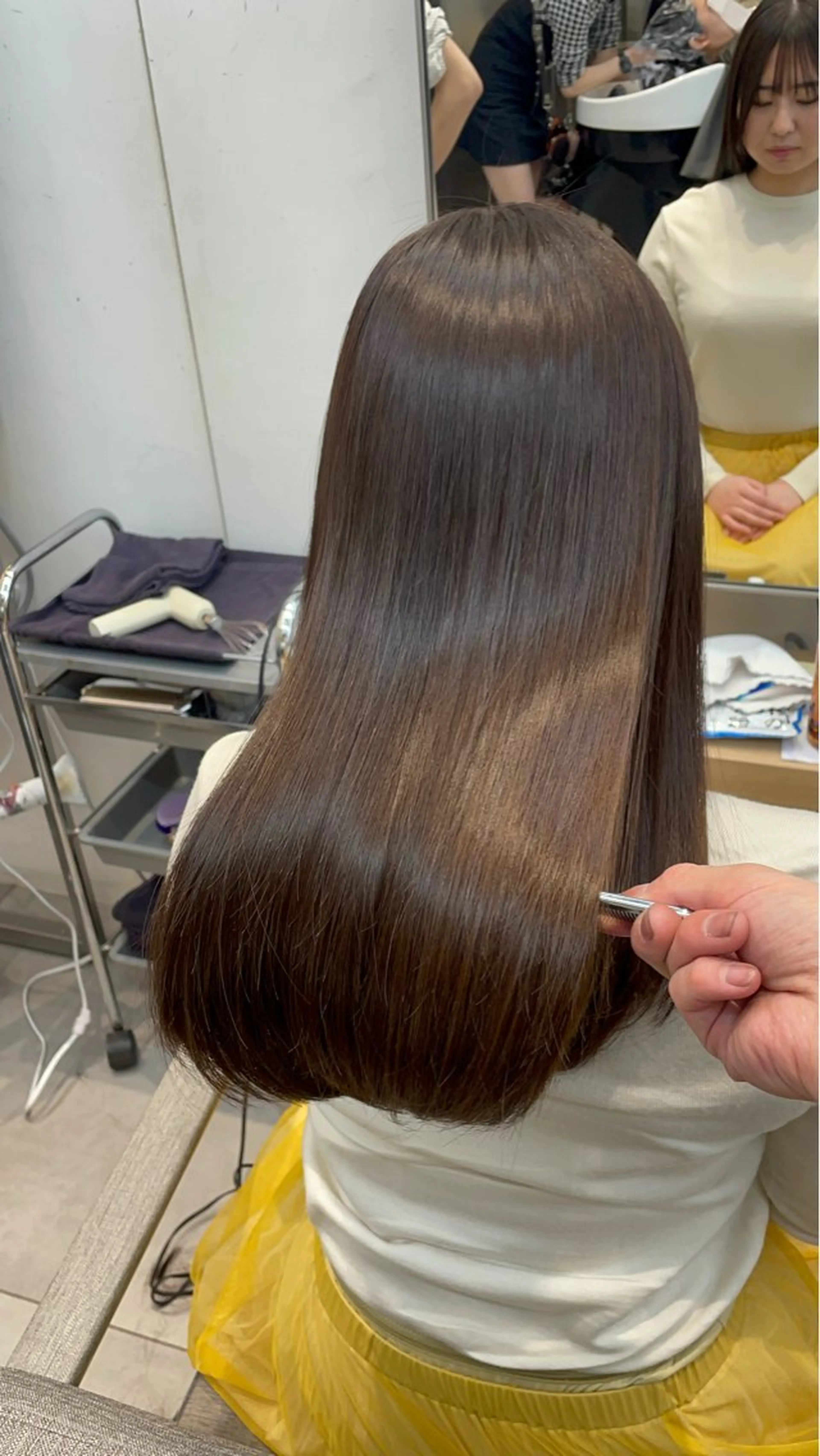 セミロング カラー 髪質改善 ✨髪質改善✨美髪 矯正🫧小泉のヘアスタイル