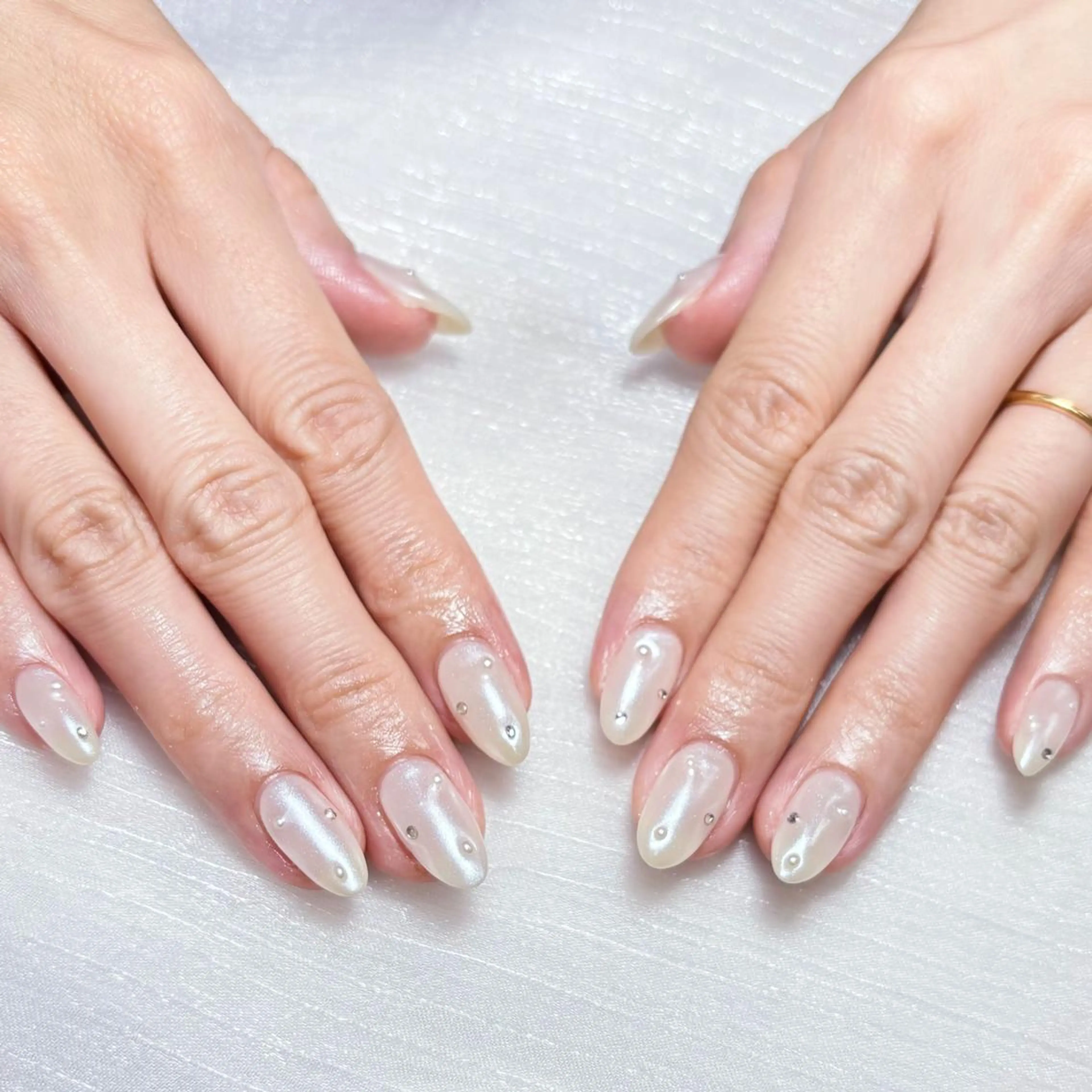 ネイル アートネイル オーロラネイル ガーリー キラキラネイル 韓国ネイル DIANMOND NAIL🌸のネイルデザイン