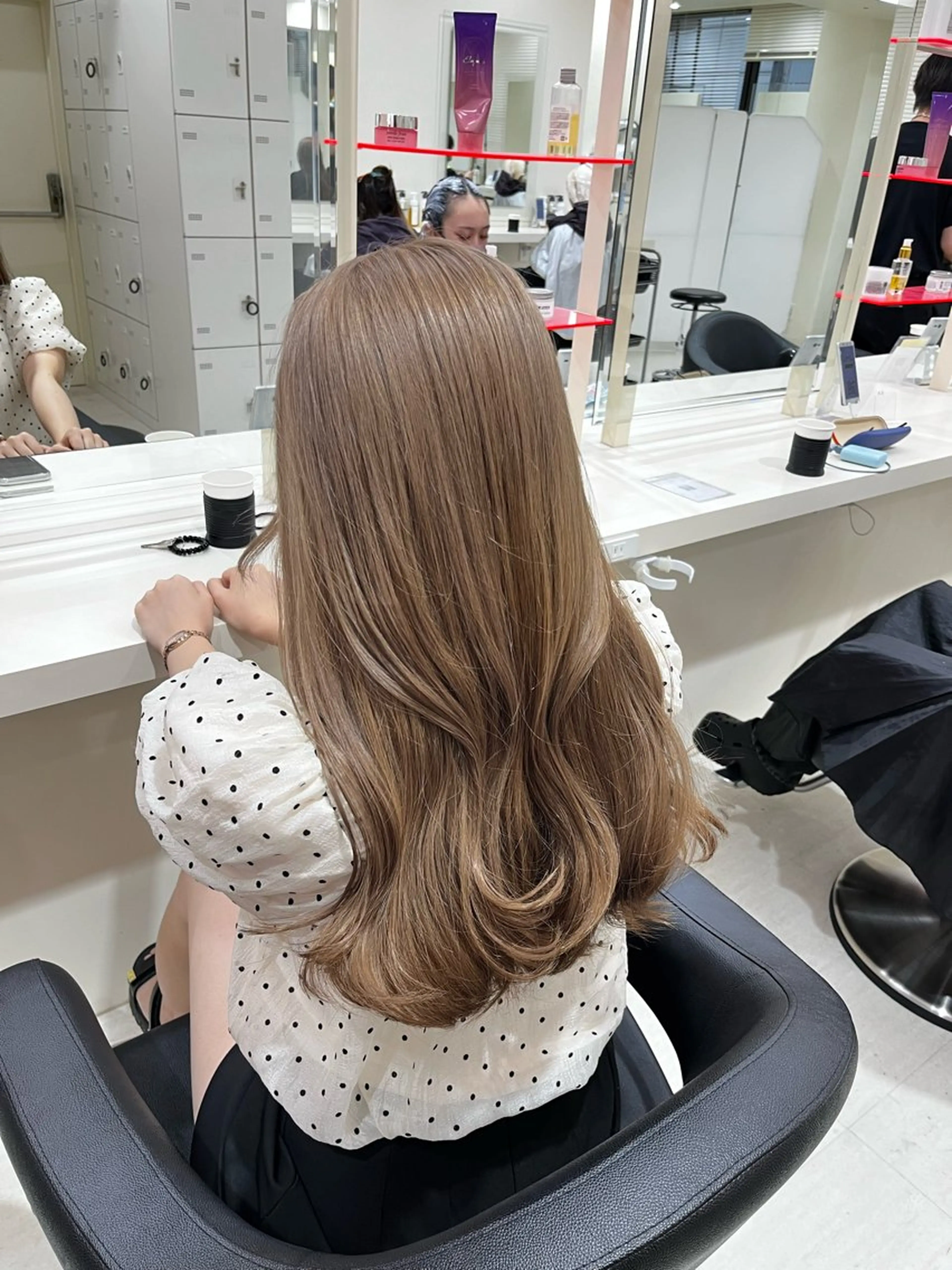 セミロング カラー ヘアカラー 💟RINNA 艶カラー💟のヘアスタイル