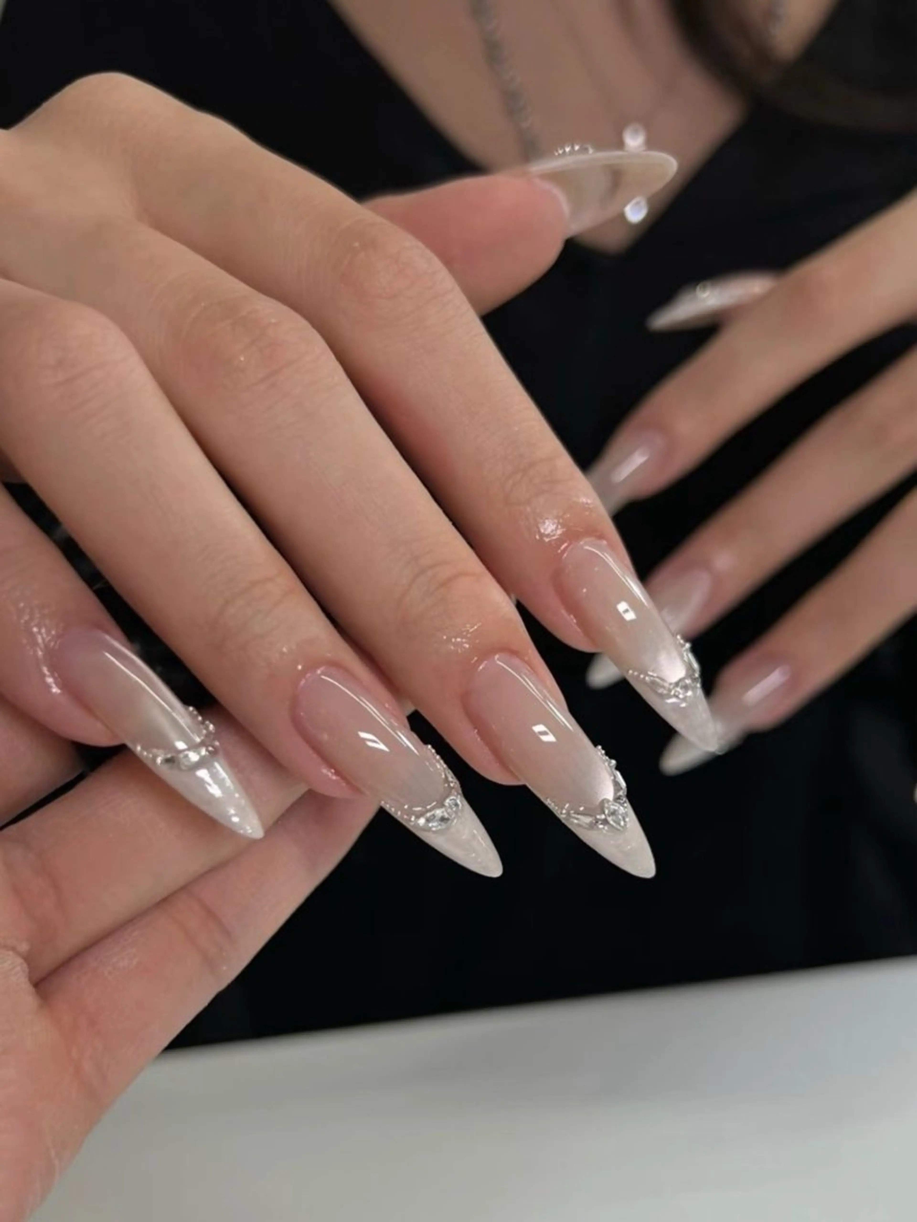 ネイル アートネイル 韓国ネイル 持ち込み ワンホンネイル ハンドネイル Lenie Nail Salonのネイルデザイン