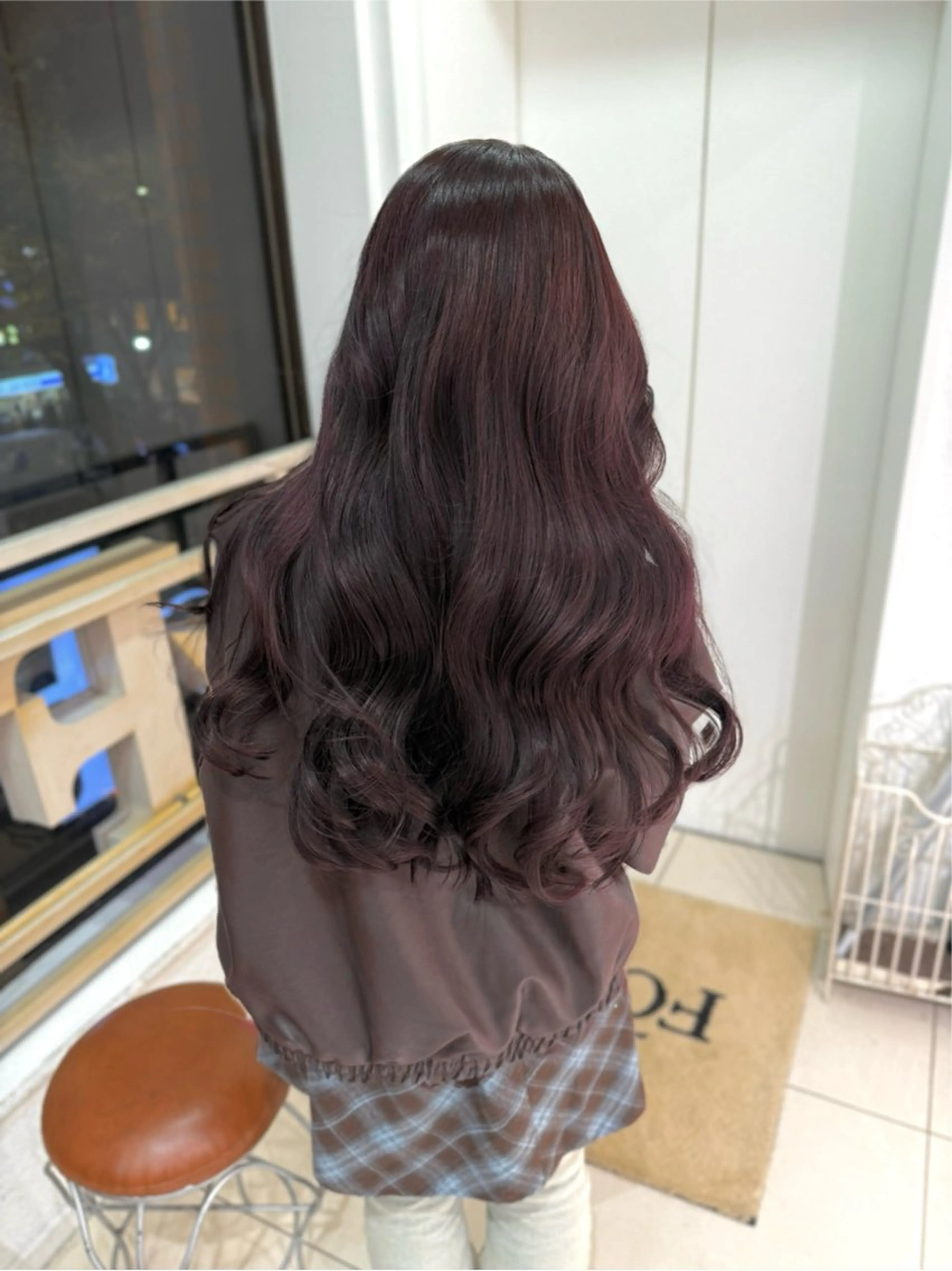 ロング ヘアカラー トリートメント 髪質改善”艶"カラー 🤍Hono🐶のヘアスタイル