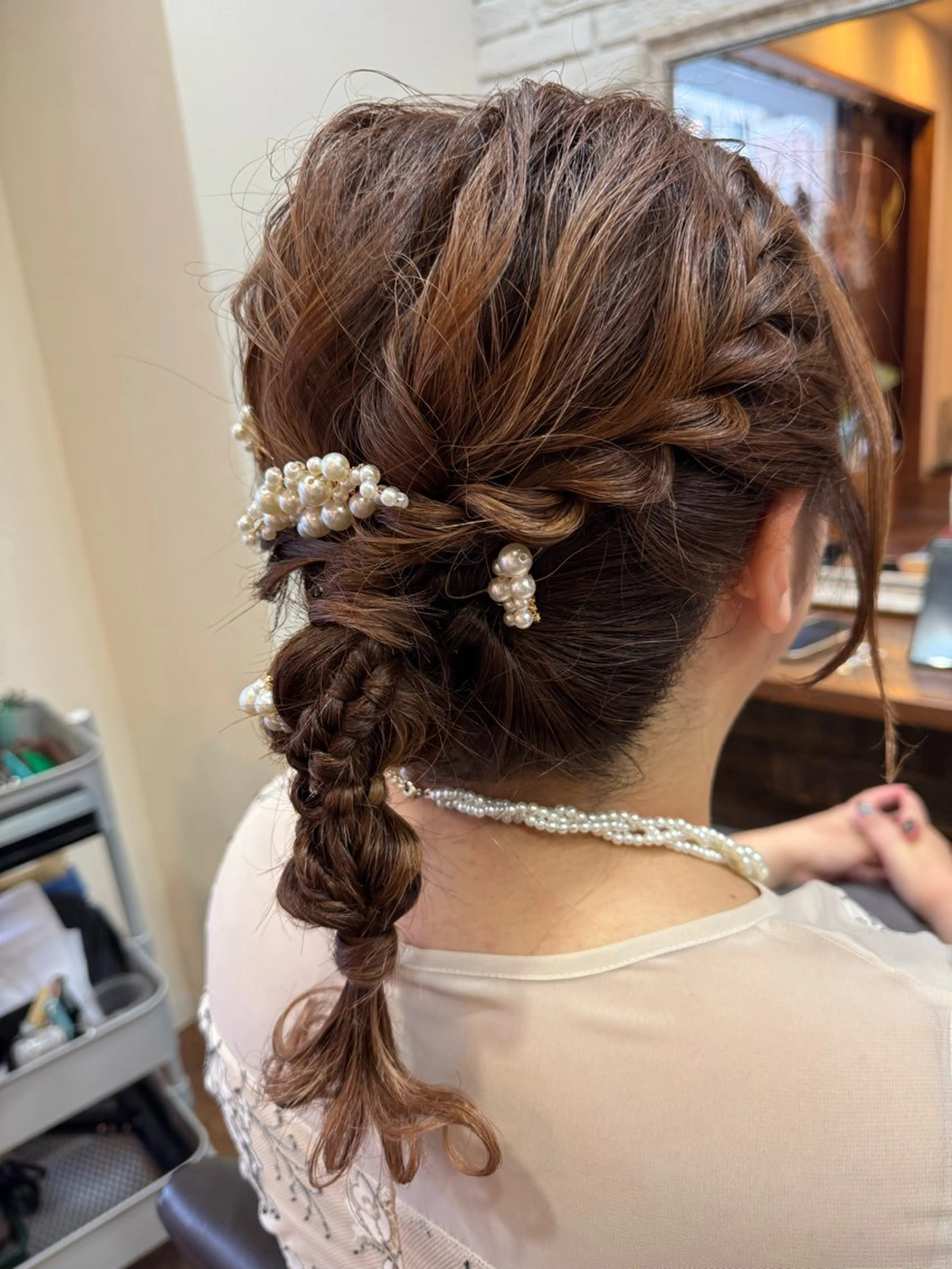 ミディアム ヘアセット 丹 由佳のヘアスタイル