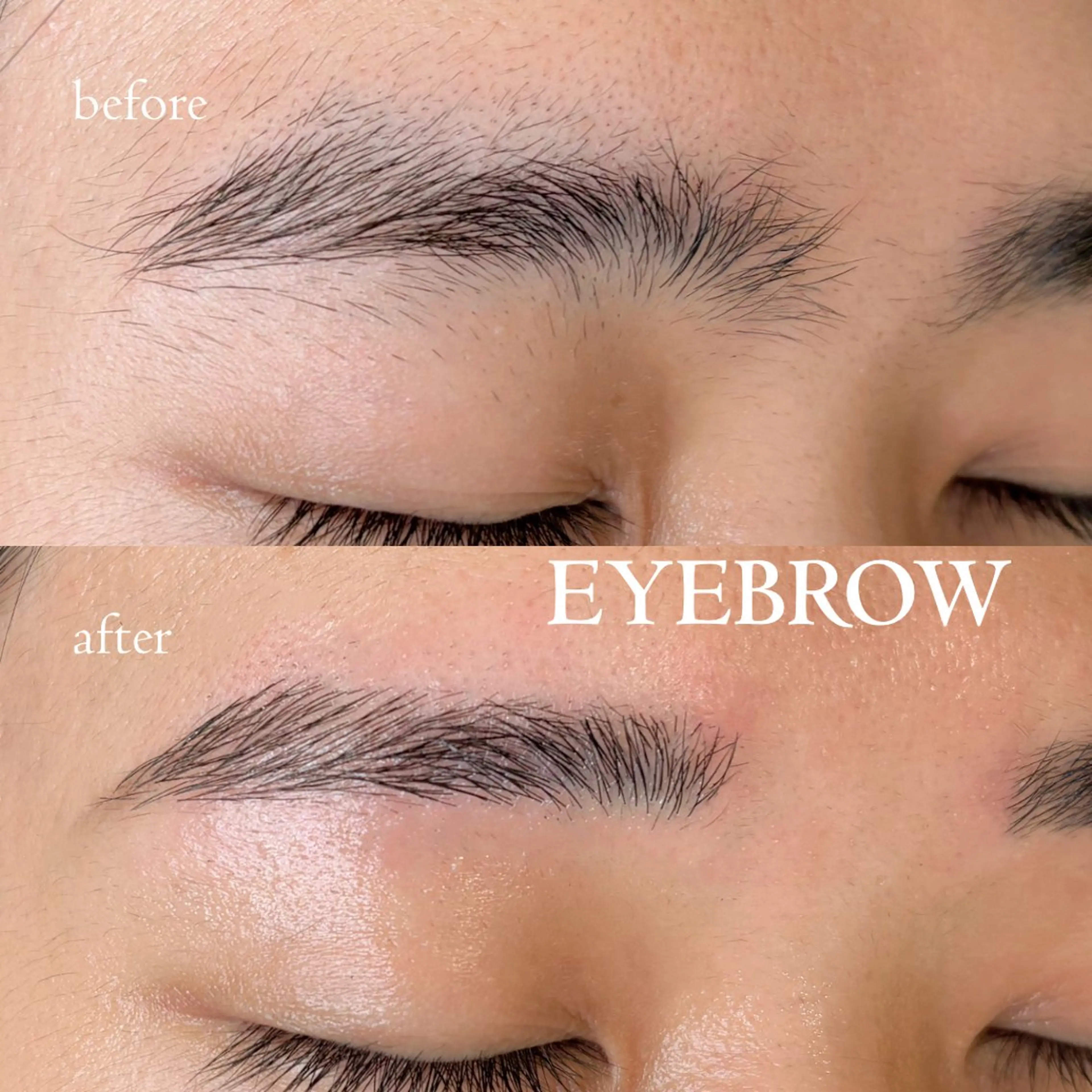 メンズ【アイブロウ】眉カット・間引き・メイク込みの写真