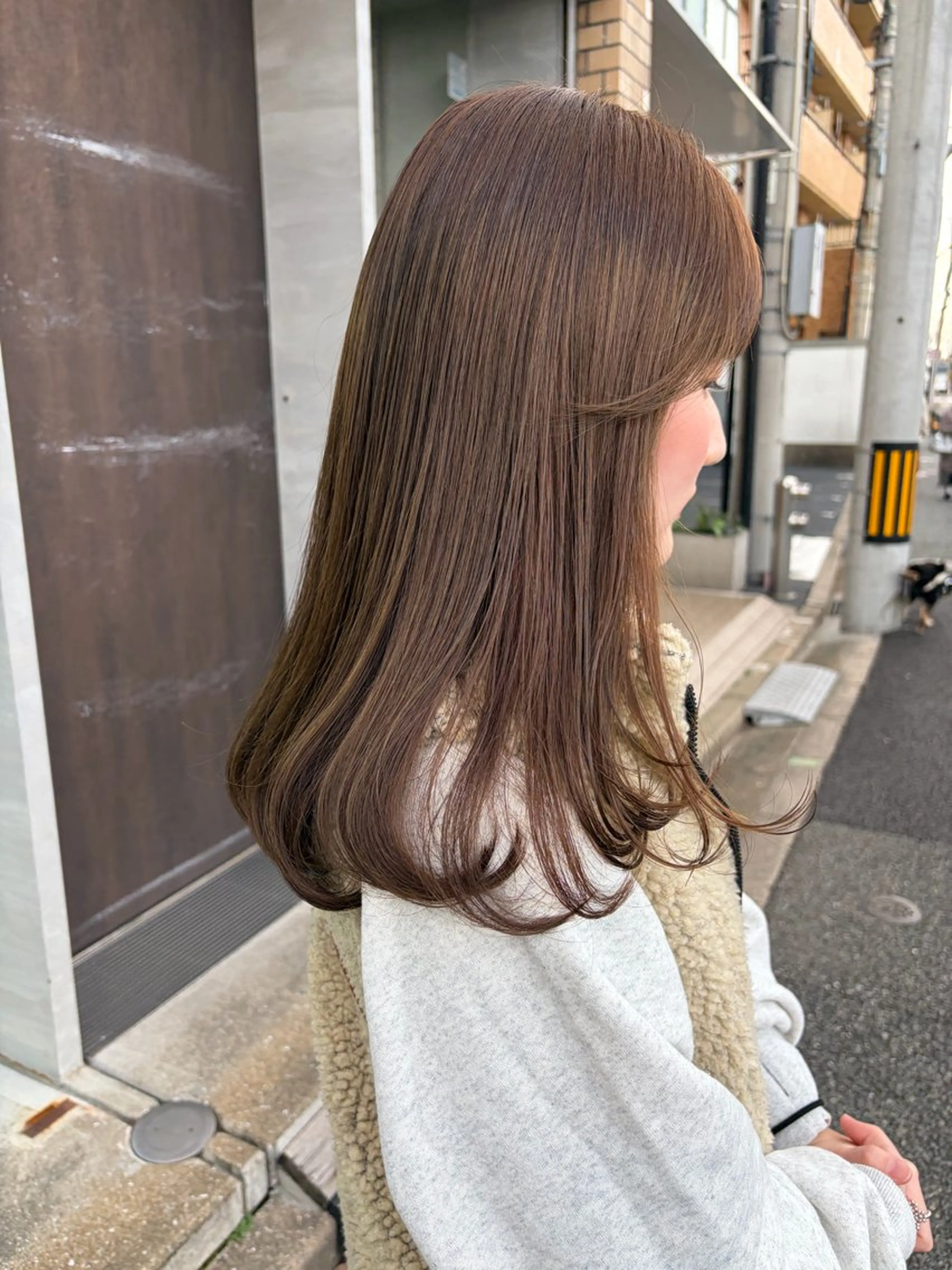 ロング カット ヘアカラー トリートメント qpula misuzuのヘアスタイル