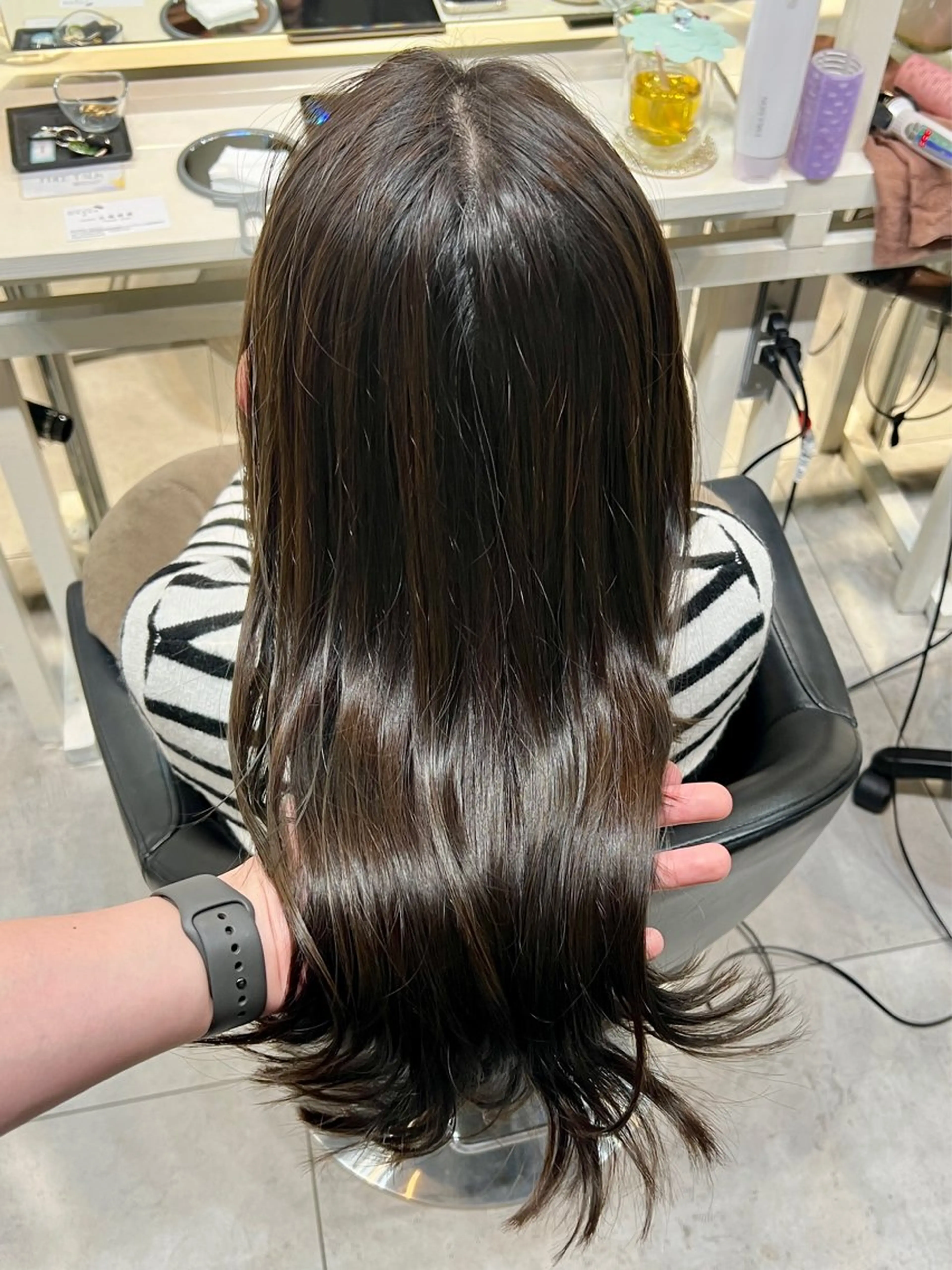 ロング カット ヘアカラー トリートメント 透明感カラー/恵比寿 /レイヤーカット大場のヘアスタイル