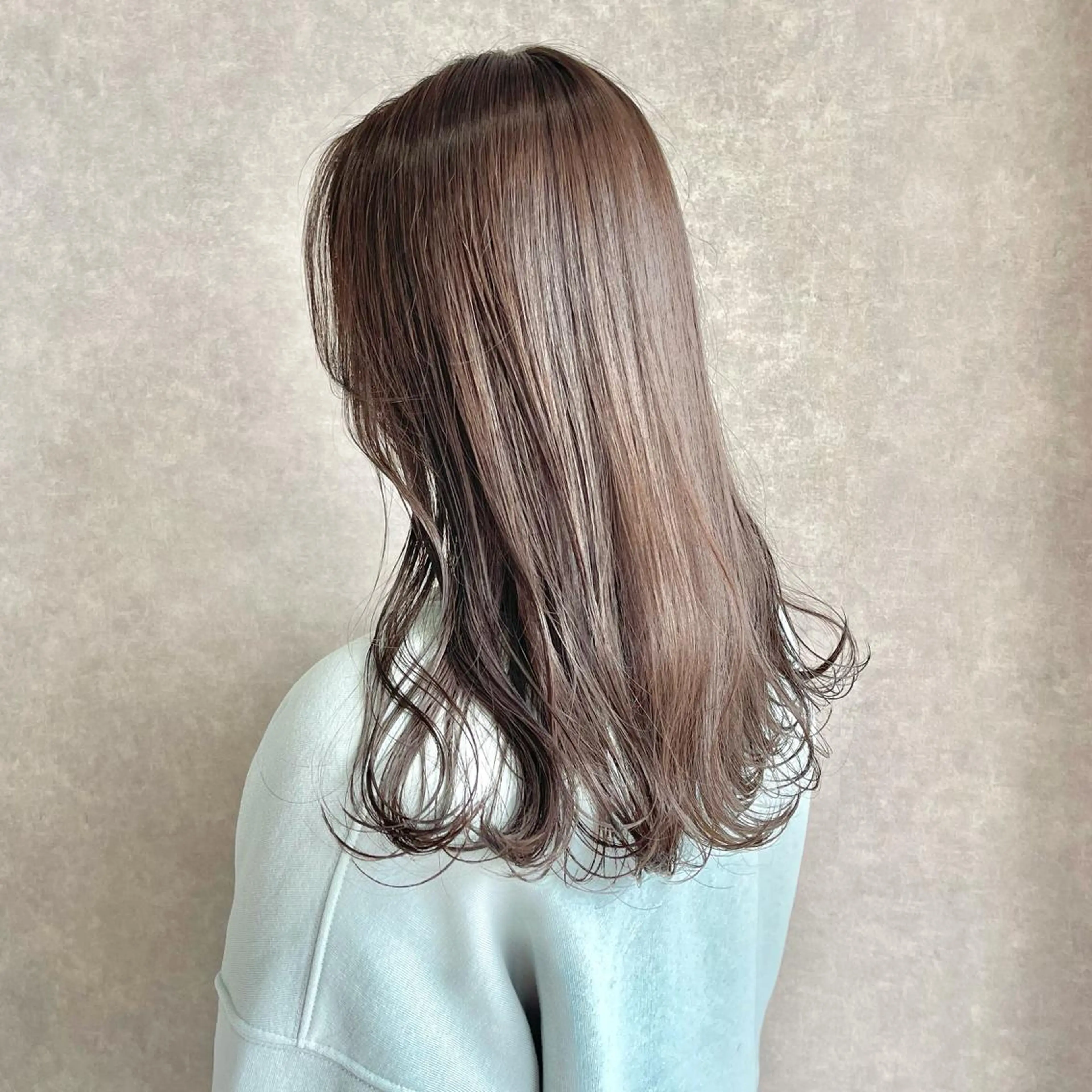 ミディアム カラー カット ヘアカラー トリートメント mood tatemachiのヘアスタイル