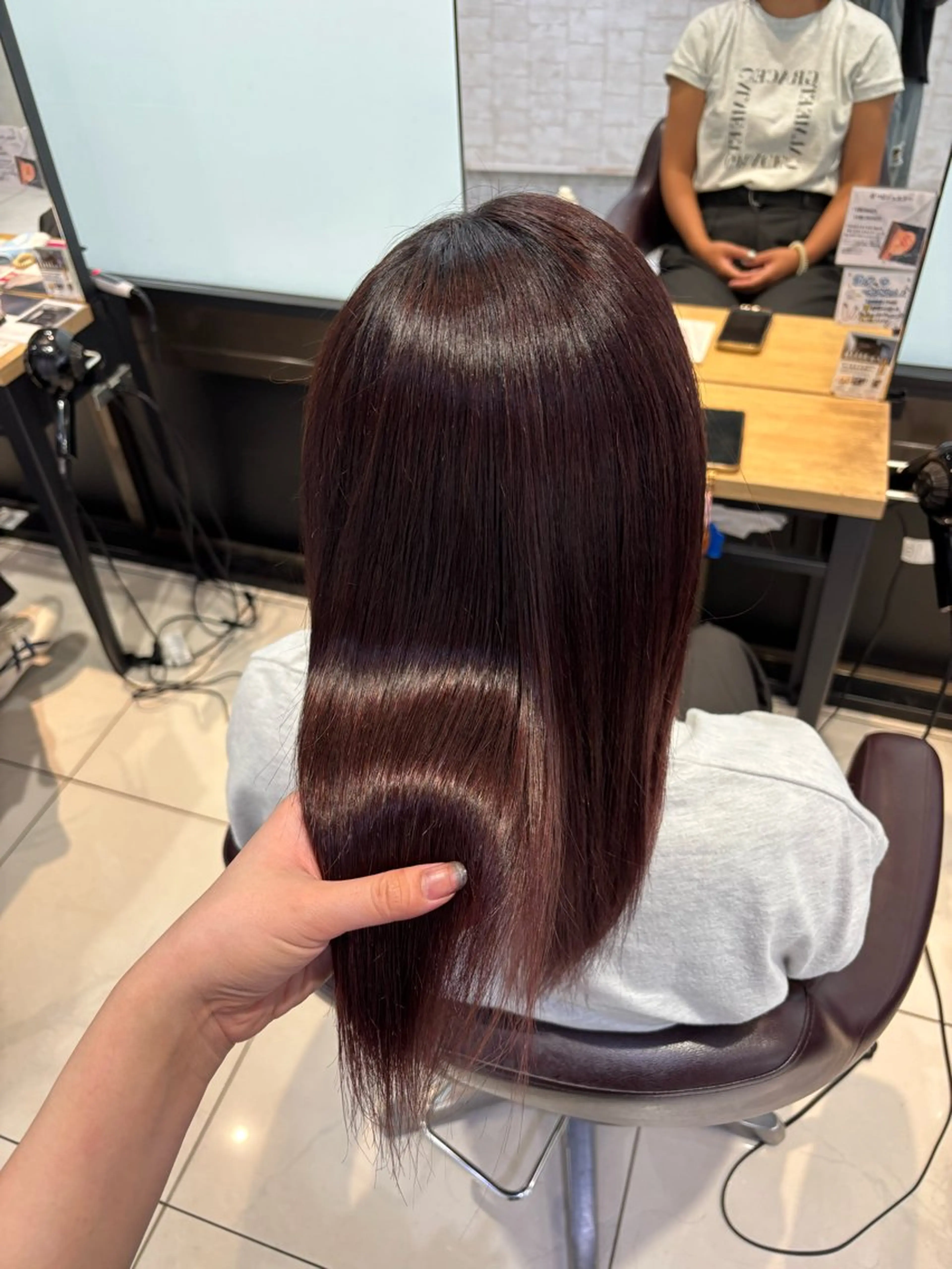 カラー レッドカラー 髪質改善 ヘアカラー 韓国レイヤー/カラー 🐈‍⬛💗miyuのヘアスタイル